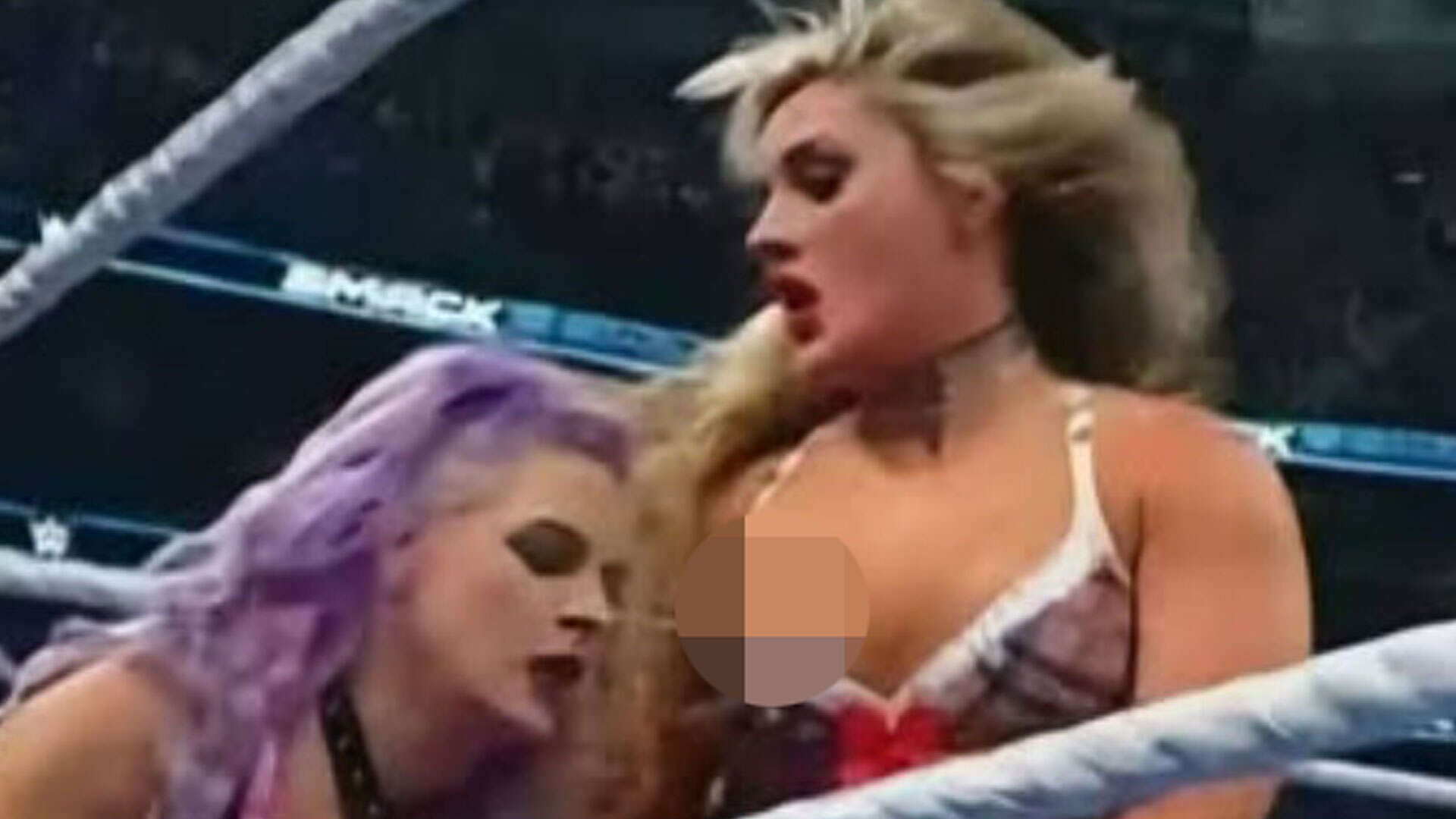 Tiffany Stratton in awkward wardrobe malfunction as WWE forced to cut live feed