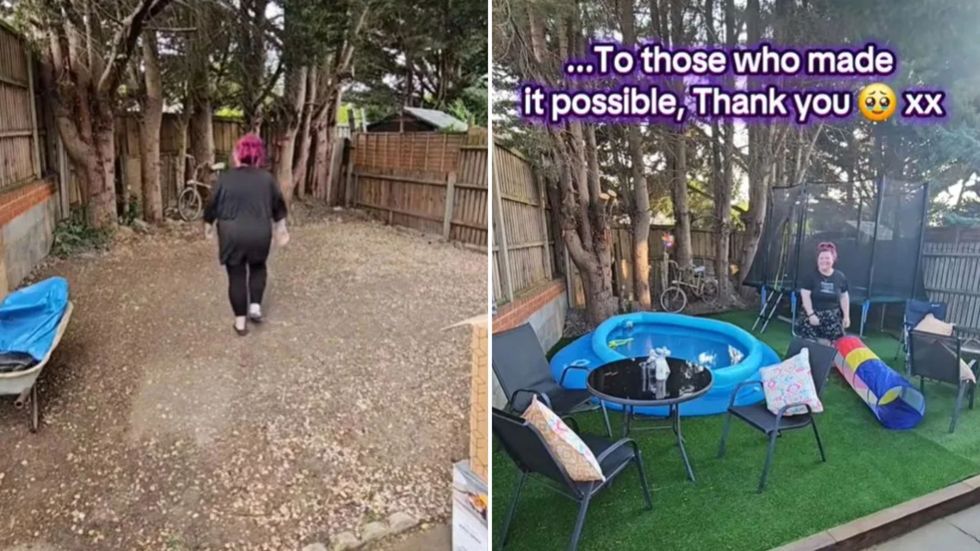 I transformed my ex-drug den council house garden with £1.7k from strangers