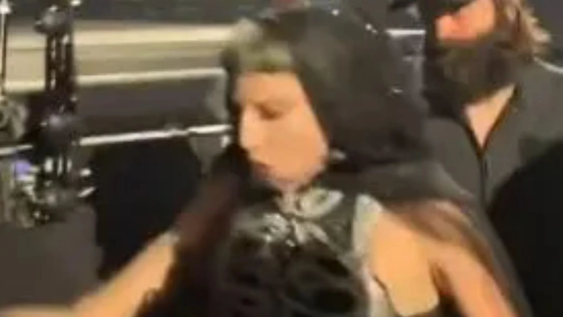 Lady Gaga falls to the ground just inches away from fans in live concert blunder