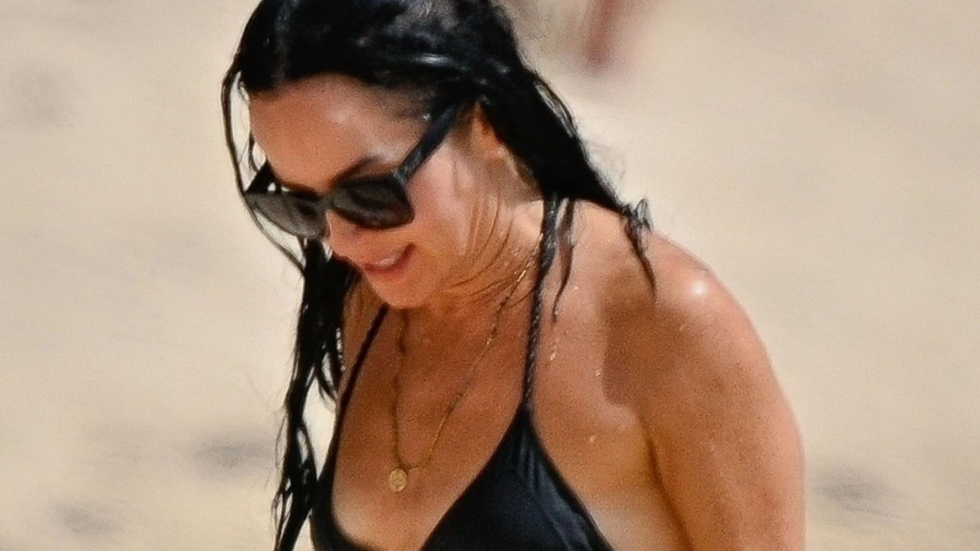Andrea Corr, 51, looks stunning as she strips off to mismatched bikini