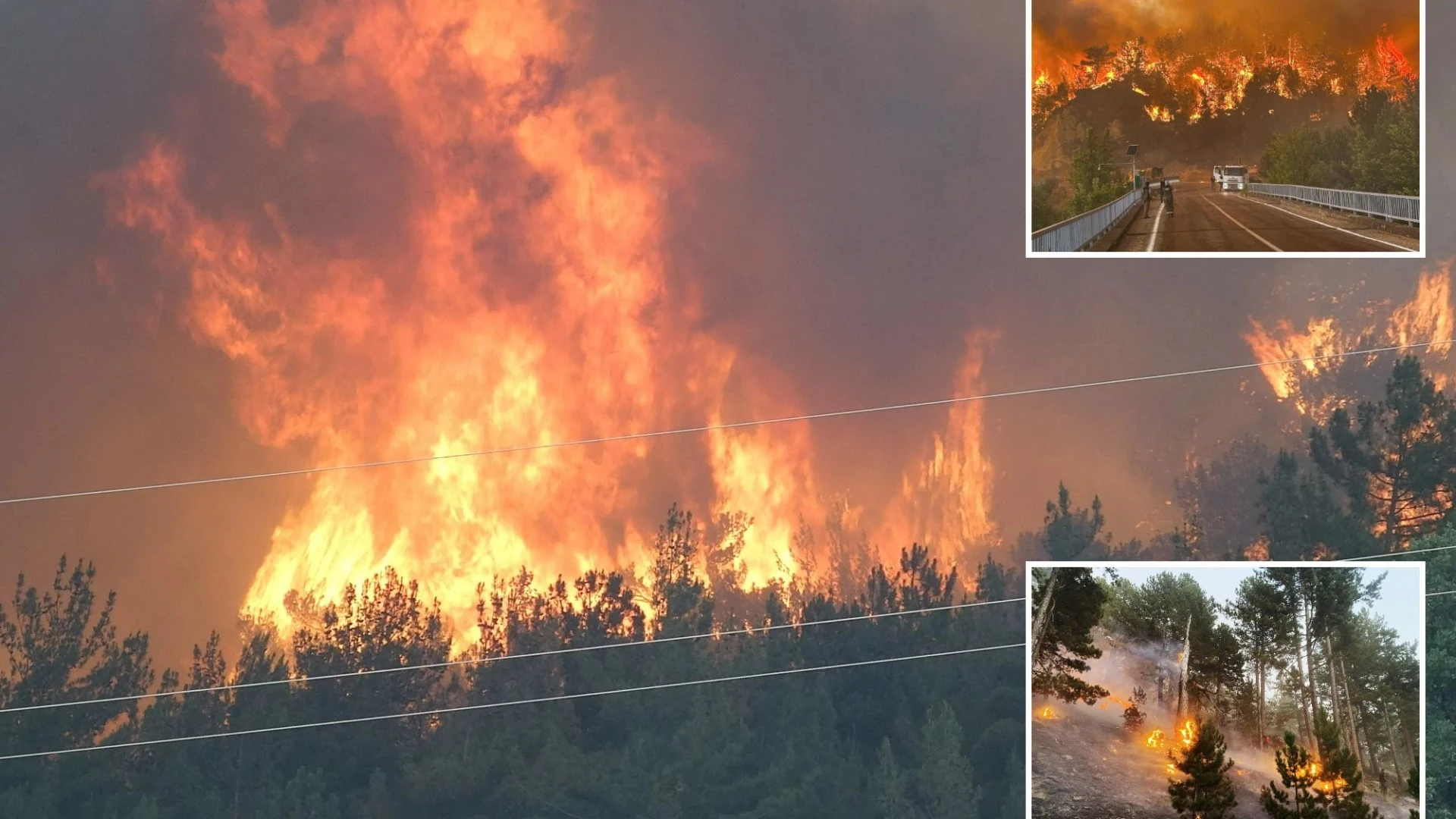 Huge wildfires rage across Turkey as 13 dead & 'disaster zones' declared