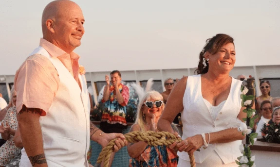 I married stranger on stranded cruise ship - now we're on a 15-YEAR honeymoon