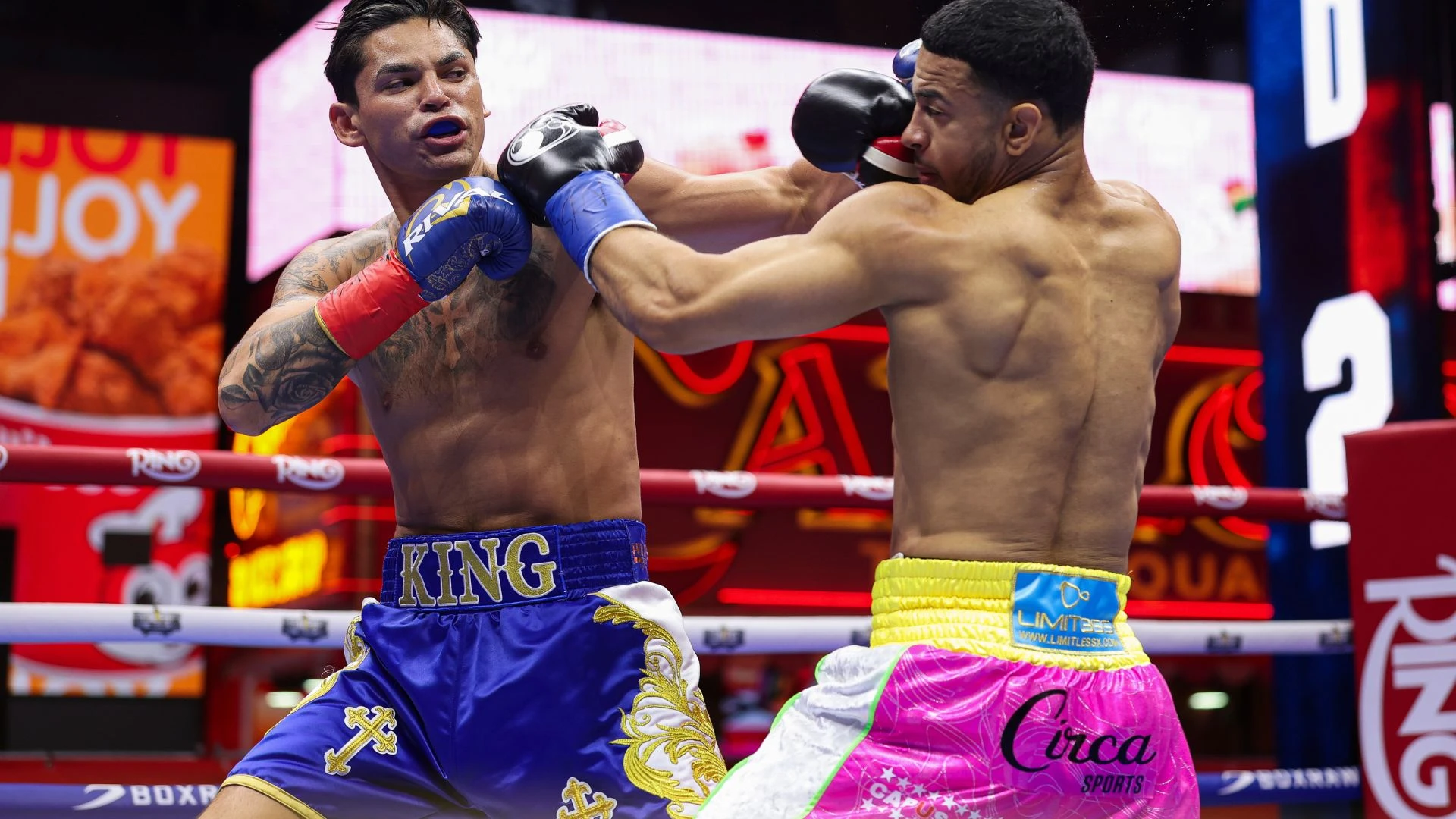 King Ry DROPPED in shock defeat as Haney and Lopez win at Times Square