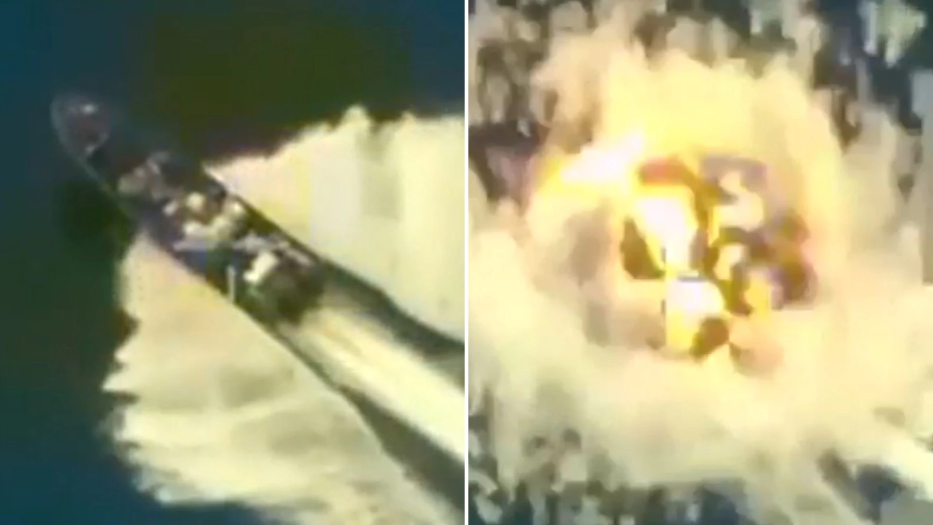 Moment three 'narcoterrorists' killed as Trump bombs third Venezuelan drug boat