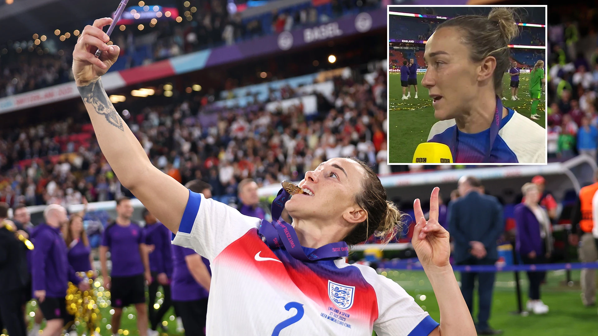 England icon Lucy Bronze reveals she played whole Euro 2025 with broken leg