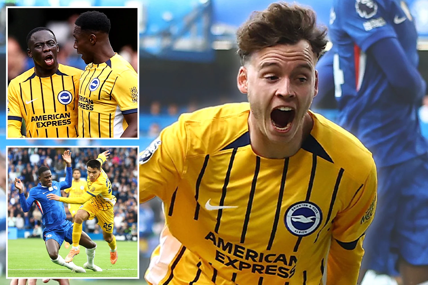 Blues collapse after red as Welbeck and De Cuyper inspire comeback