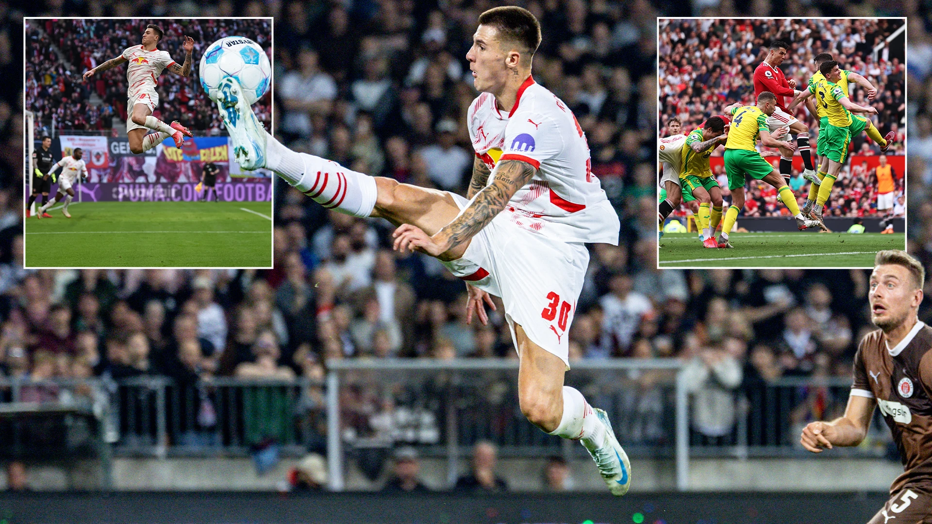 Benjamin Sesko boasts Ronaldo-esque leap set to strike fear in Prem defenders