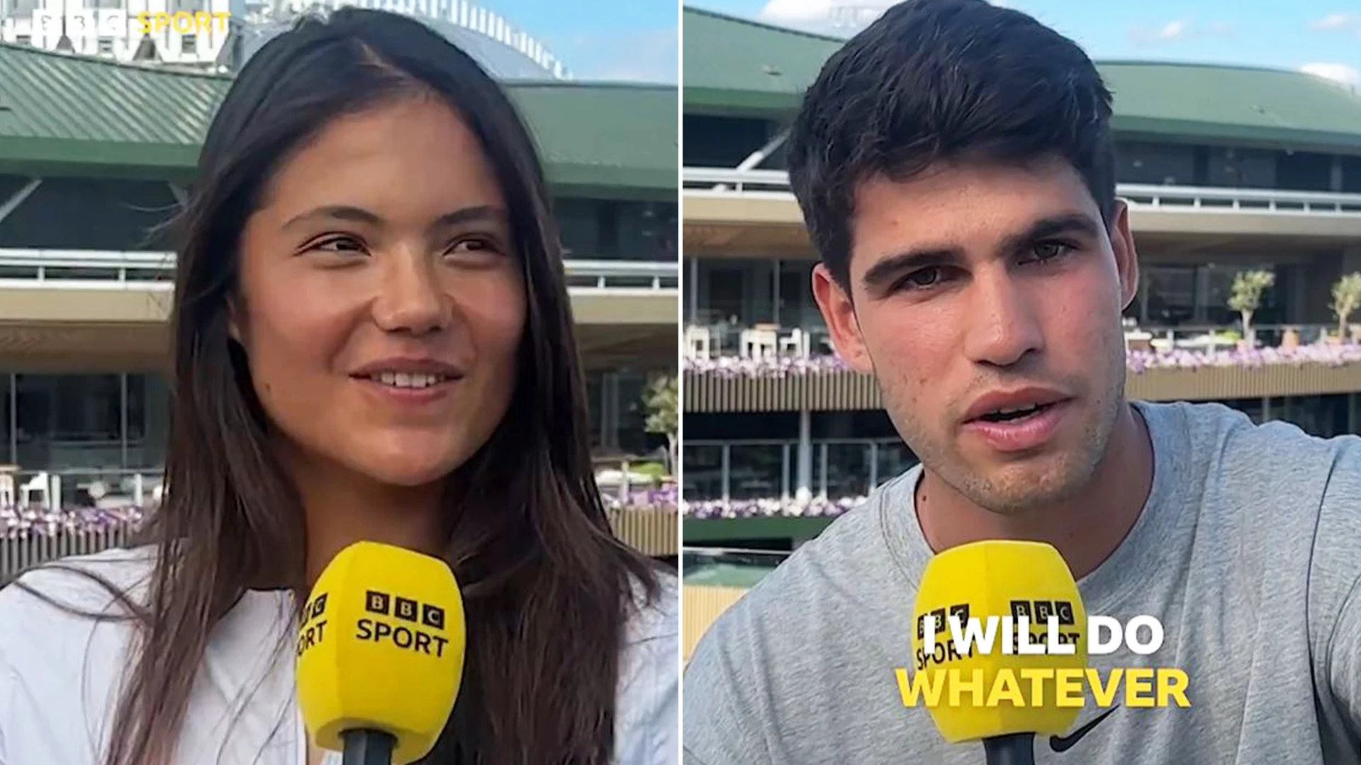 Carlos Alcaraz claims he 'will do whatever Emma Raducanu wants me to do'