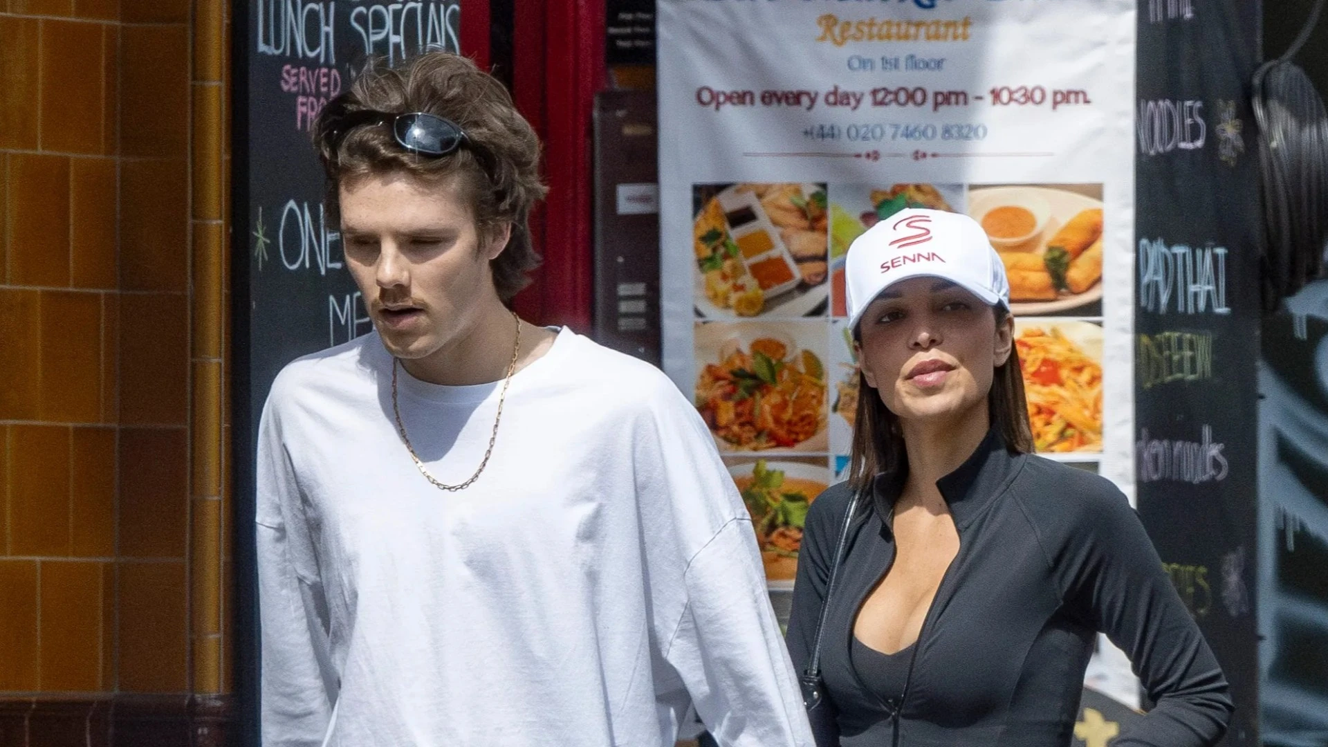 Cruz Beckham, 20, spotted with Posh lookalike girlfriend, 29, amid family feud
