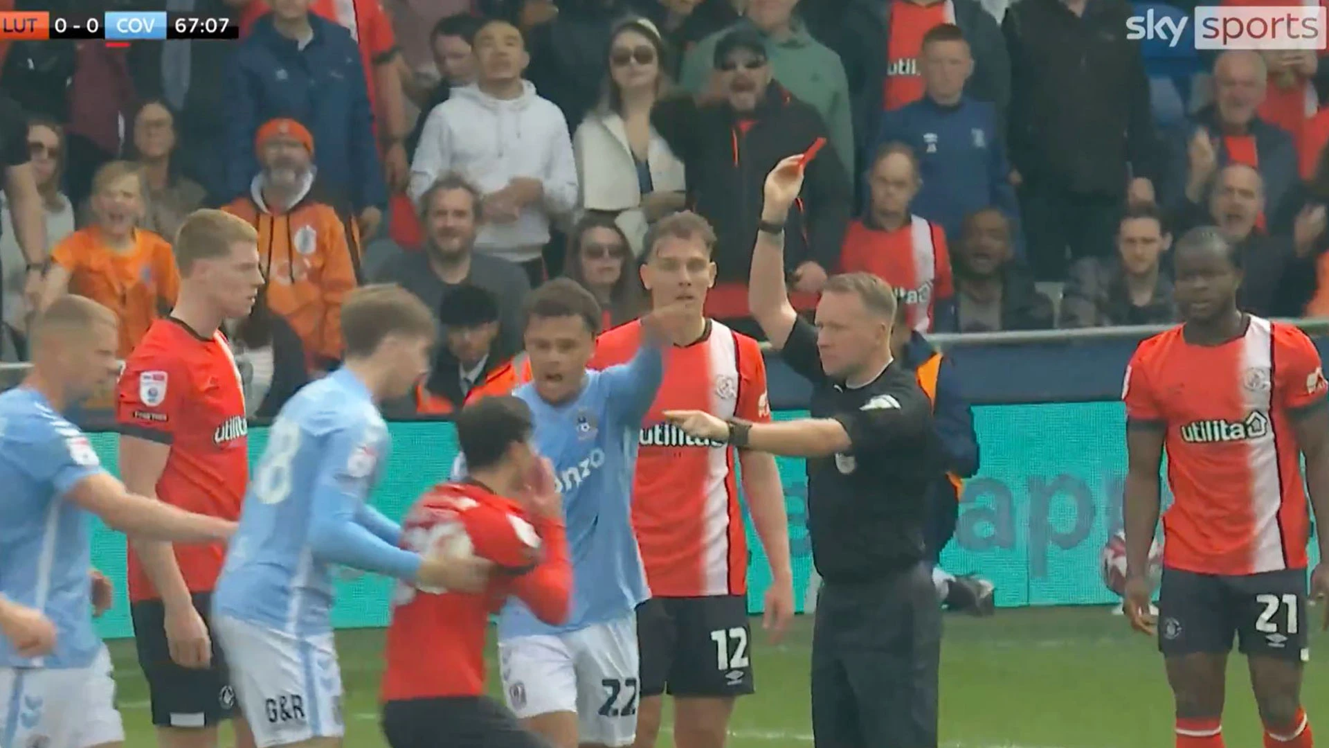 Luton Town star sees five-match ban overturned as red card 'does him a favour'