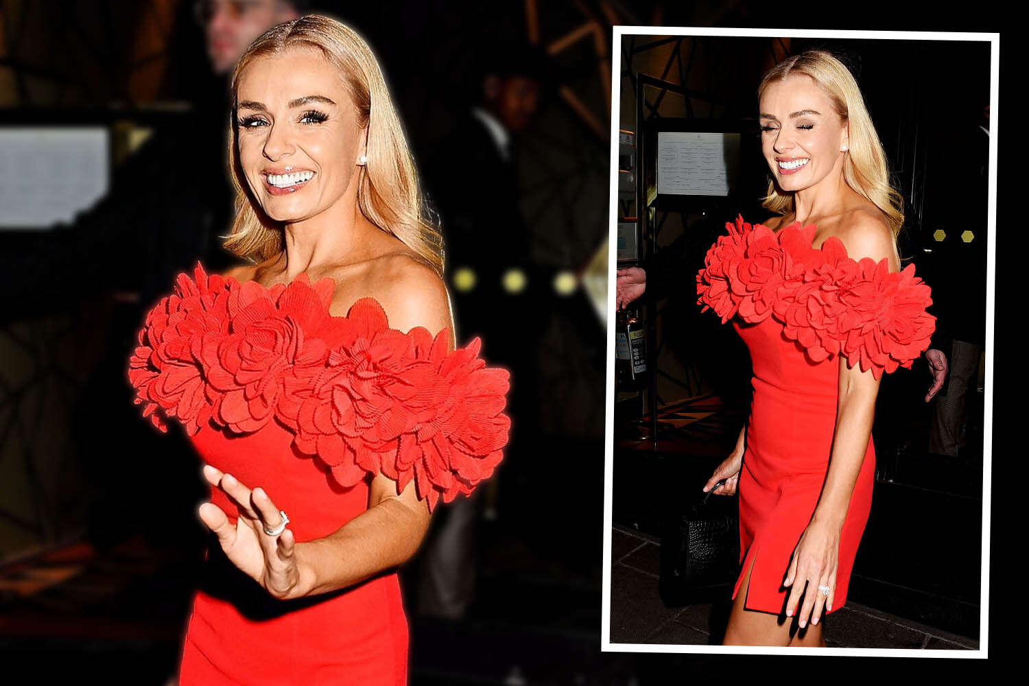 Katherine Jenkins, 44, wows in red dress as she celebrates St David's Day