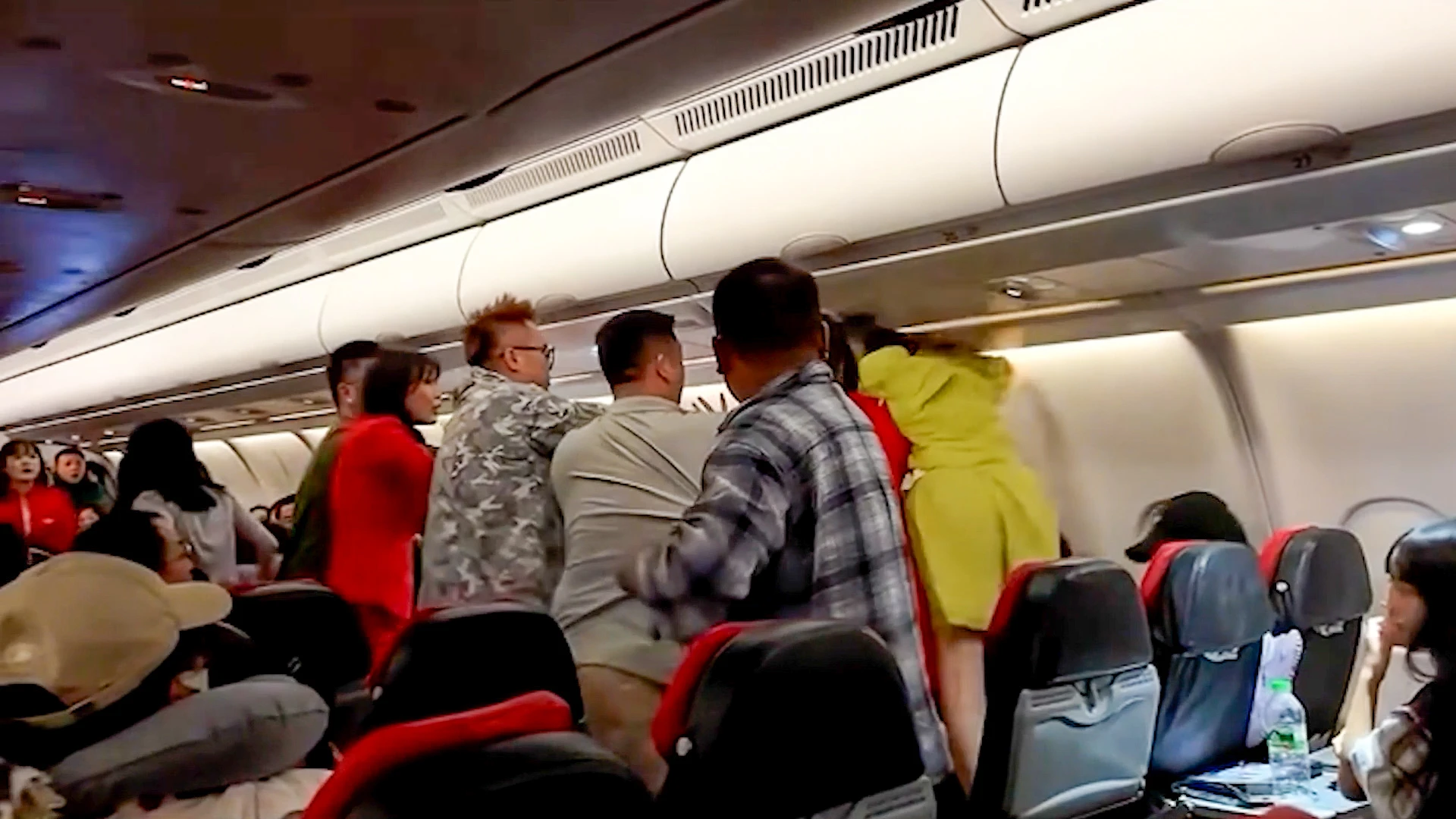 Mid-air brawl erupts after 'group of female passengers refused to keep quiet'