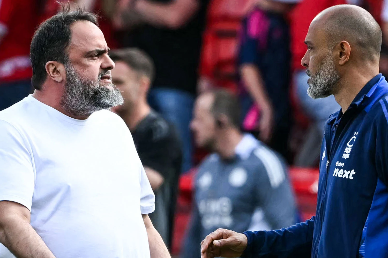 Fans only just realising what Marinakis was holding while ranting at Nuno