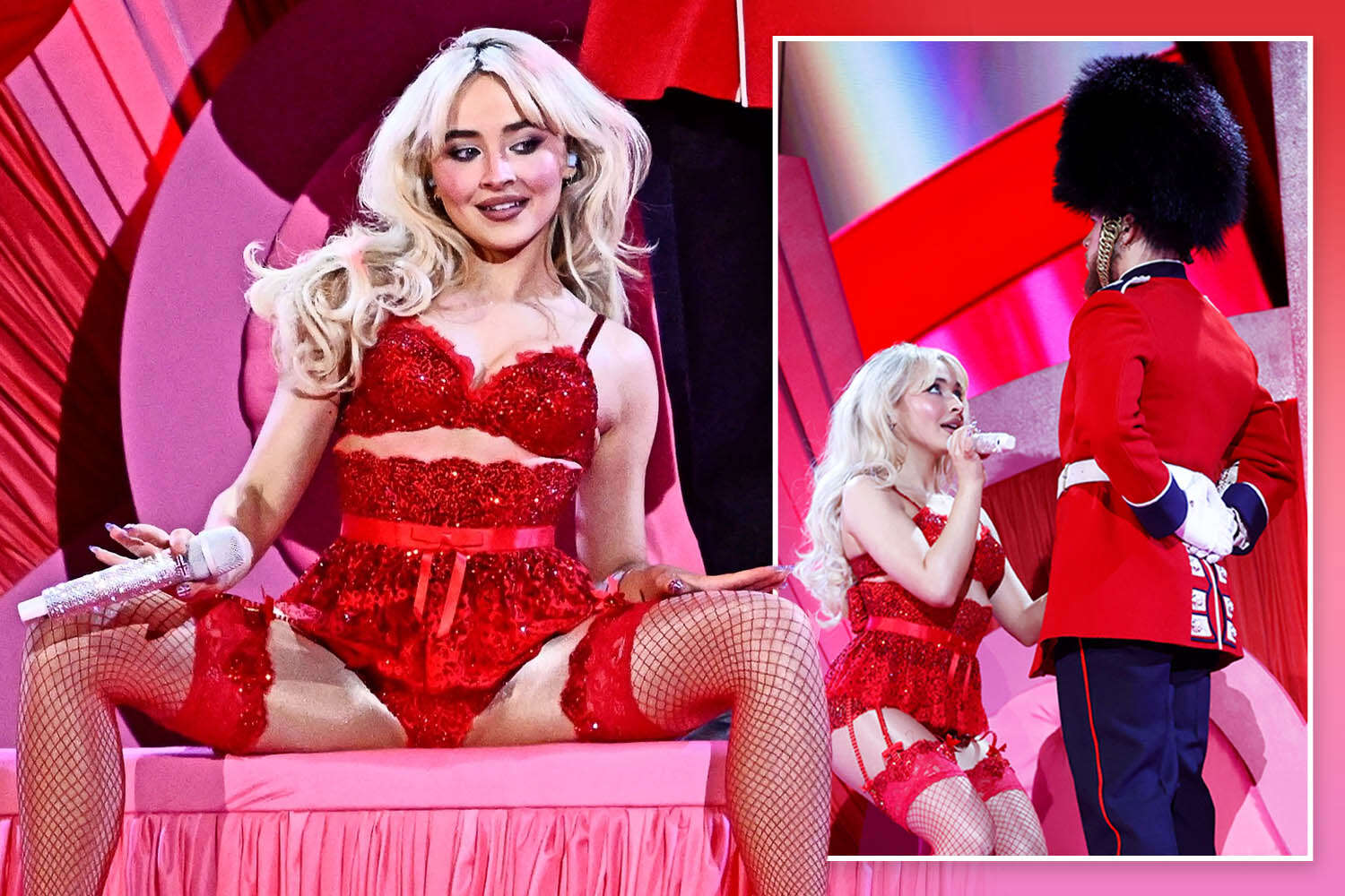 Shock 'sex act' moment from Sabrina Carpenter's Brits performance cut by ITV bosses