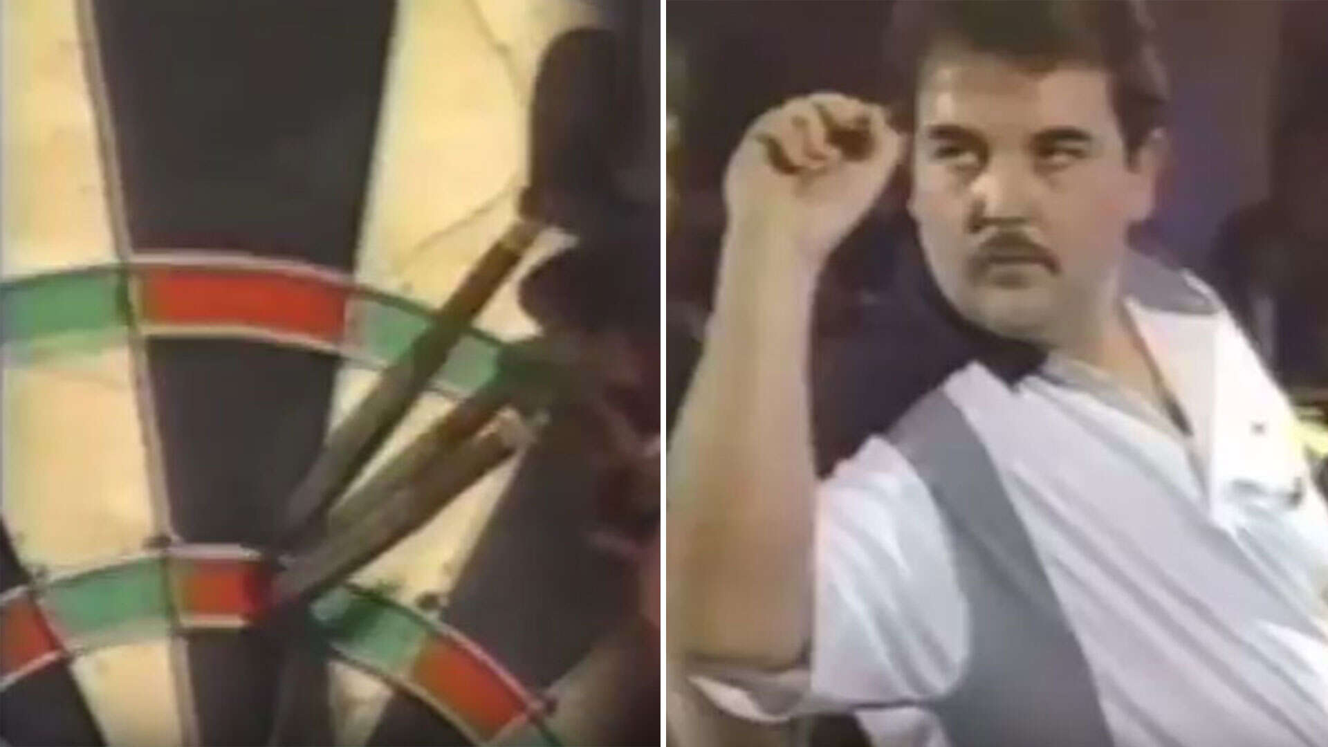 Amazing footage of Phil Taylor hitting incredibly rare 240 darts shot