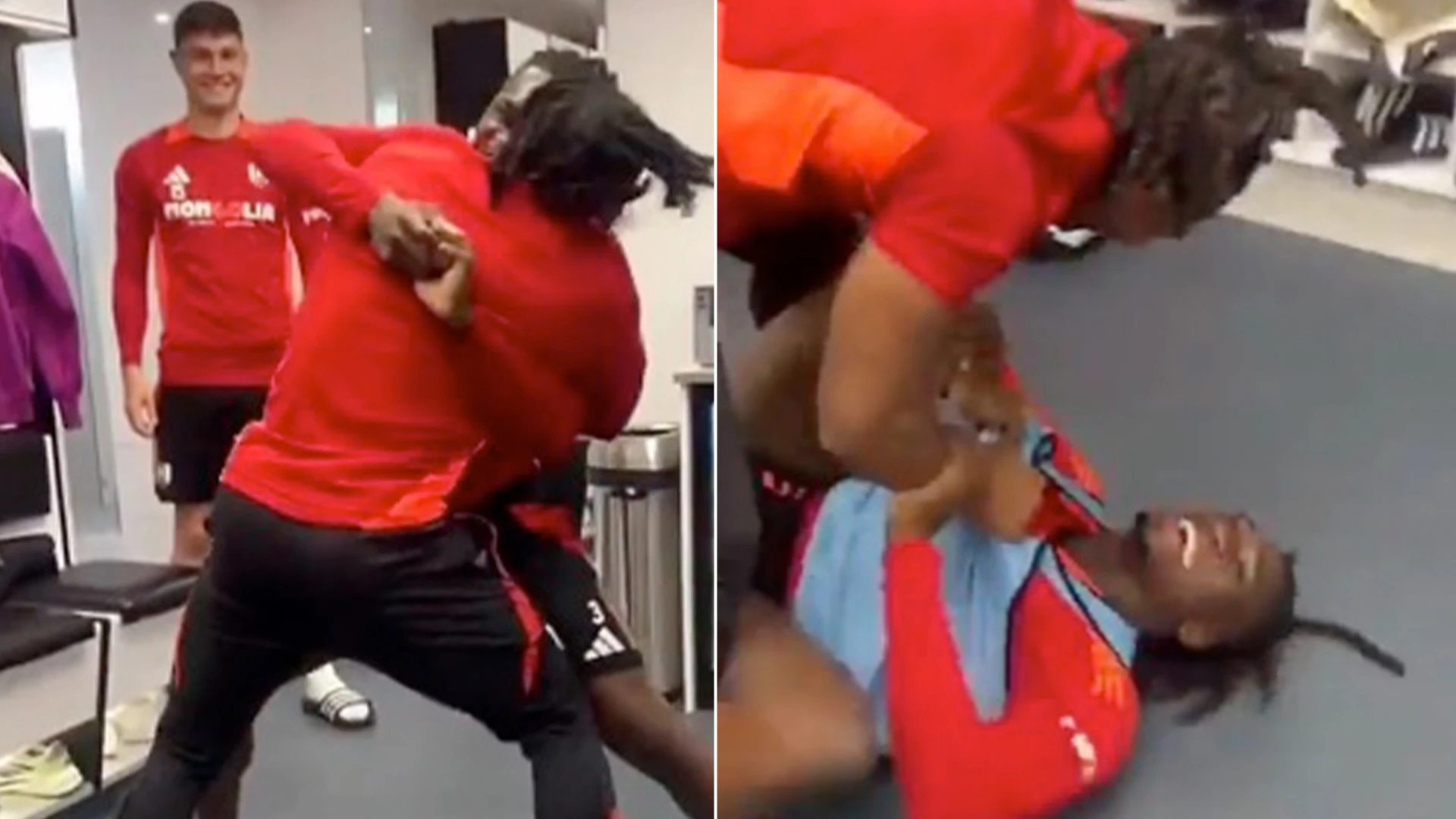 Fulham star FLOORED by Traore in dressing room wrestling match