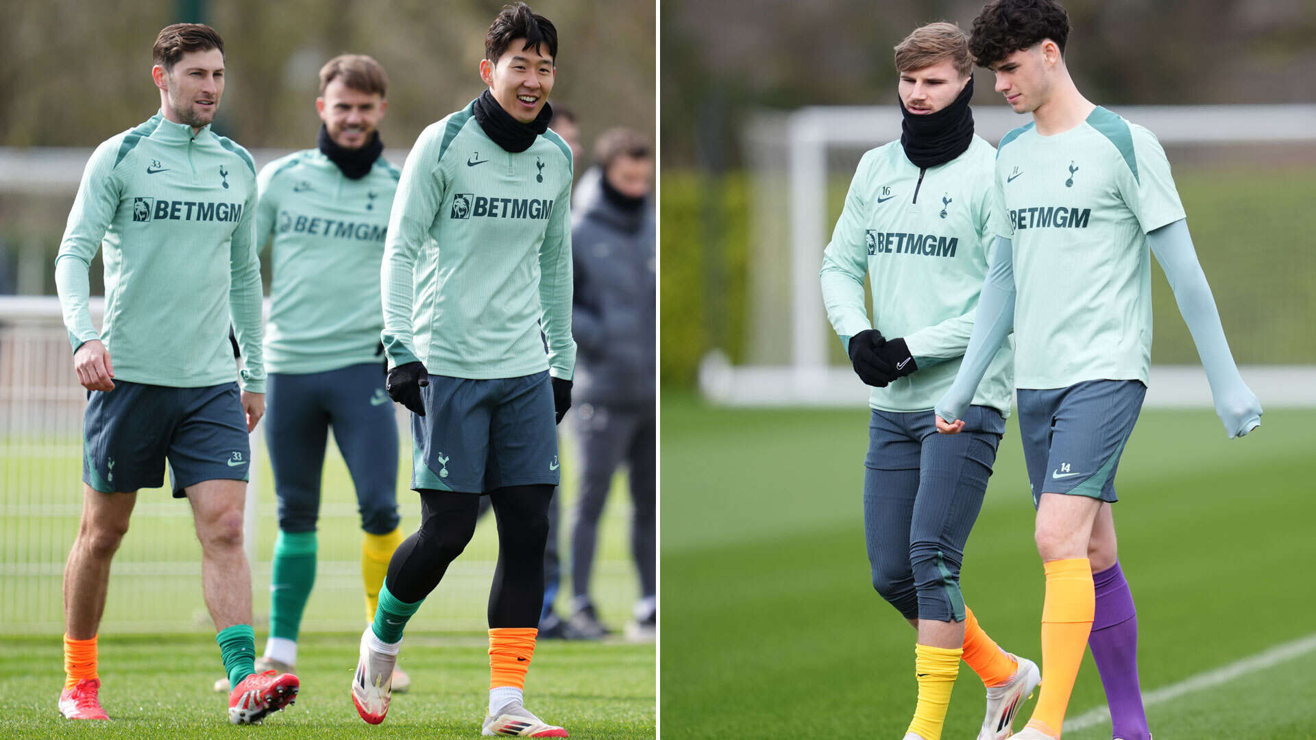 Heartwarming reason Tottenham stars all wore mismatched socks in training