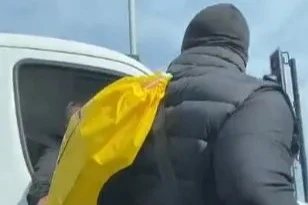 Watch moment biker gets 'instant karma' after hurling punch at van driver