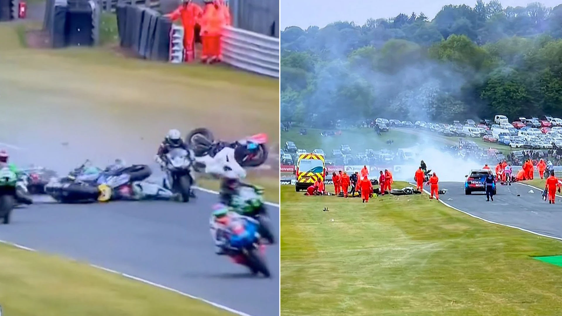 Race abandoned after 'severe & catastrophic' crash involving 11 bikes