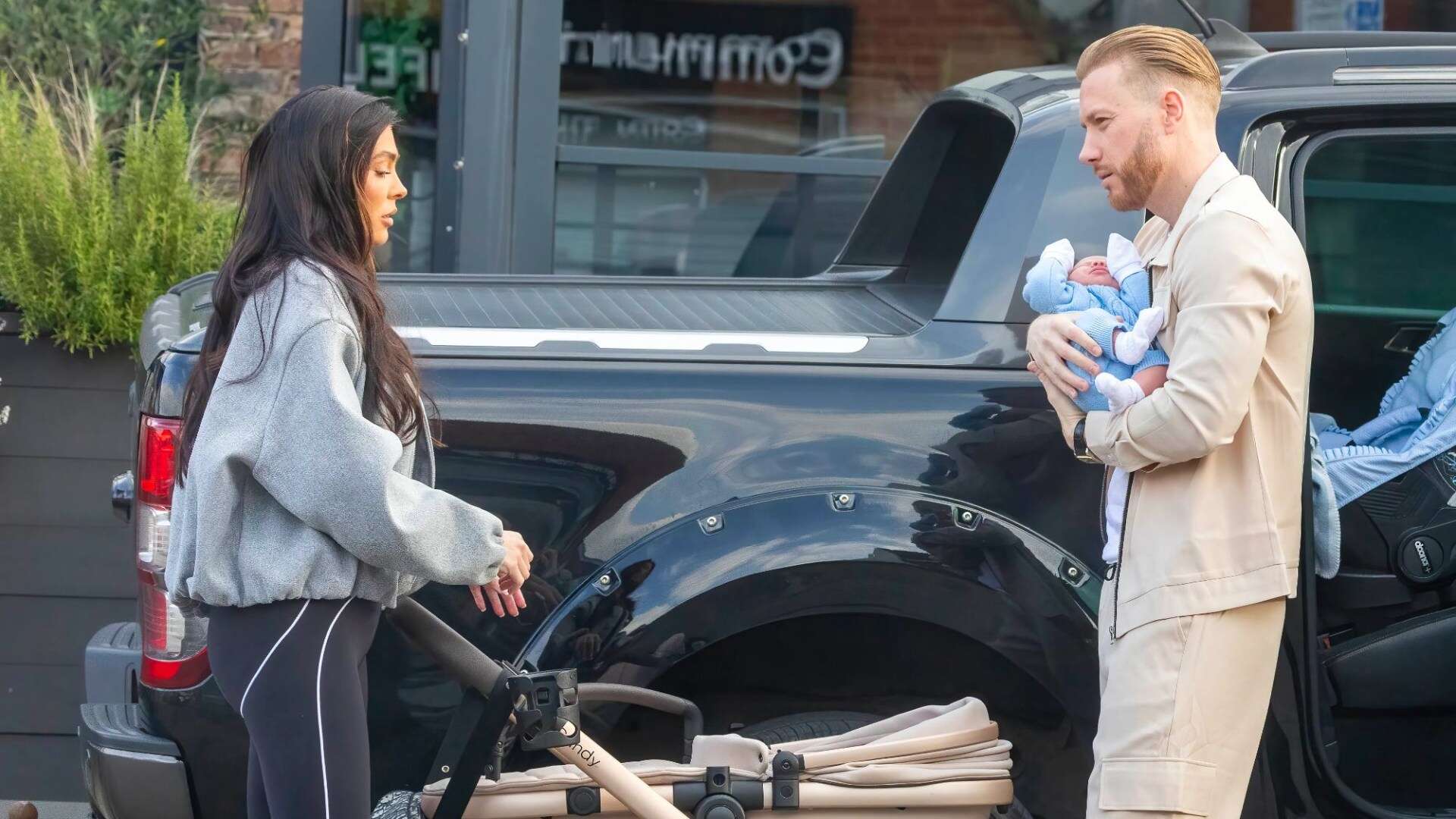 Katie Price's ex Kris Boyson welcomes first baby with fiancee Elizabeth Tierney