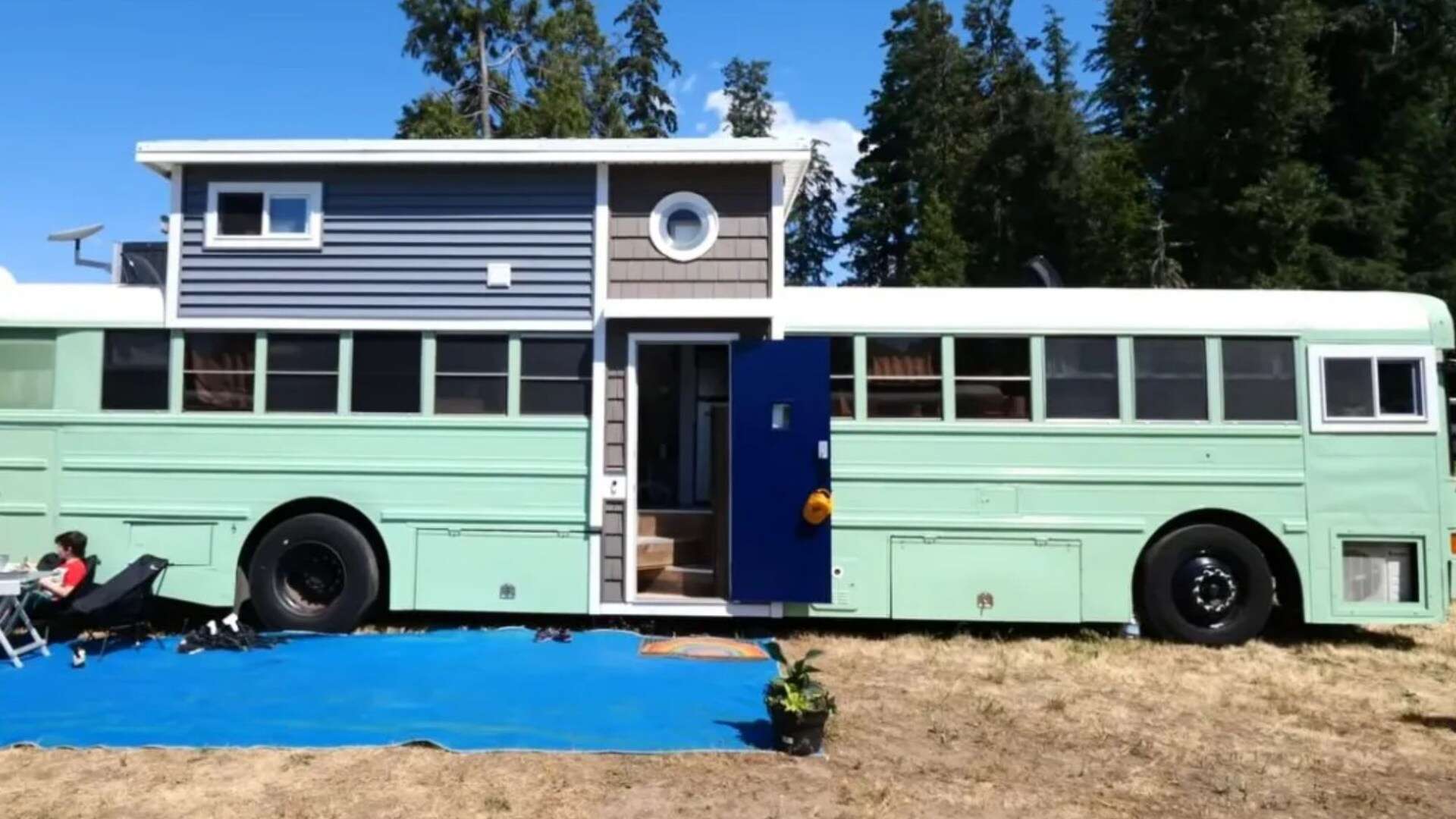 We spent £40k converting an old bus into home for 7 - it’s cheaper than a house