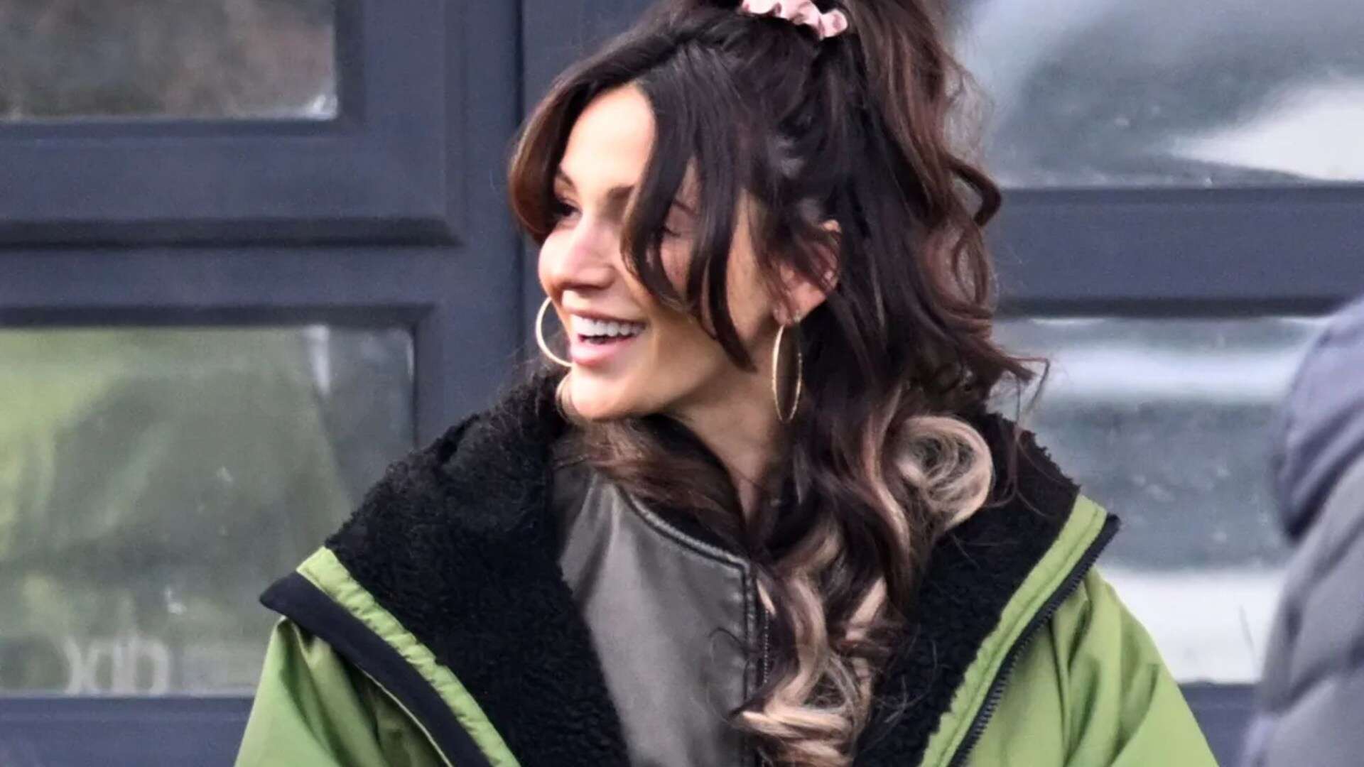 Michelle Keegan wraps up warm as she returns to work after revealing pregnancy