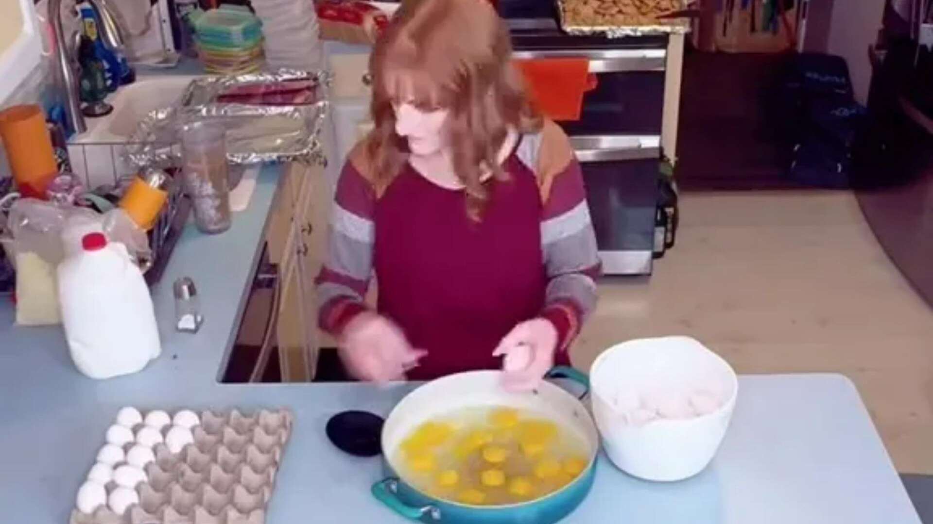 I’m a mum-of-11 & get up at 5am to make food for my kids, I use 30 eggs a day