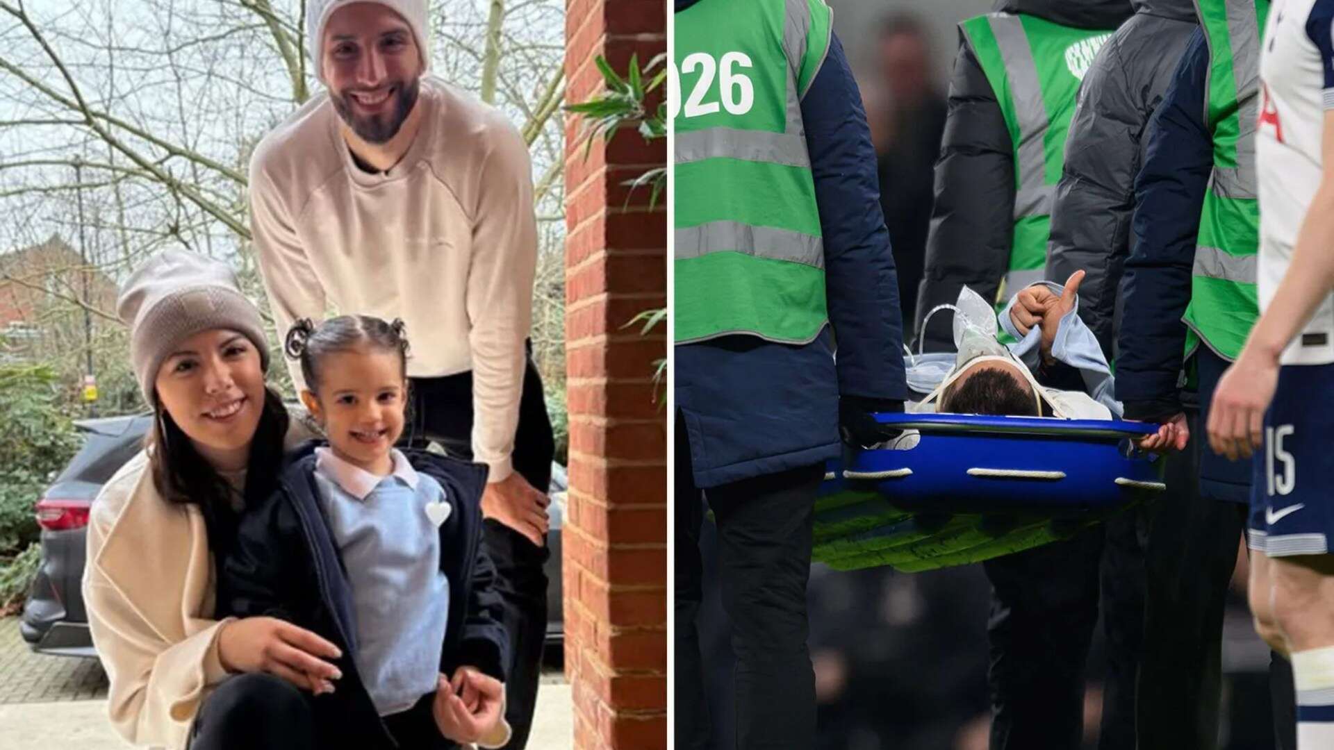 Bentancur posed for heartwarming family photo just hours before horror injury