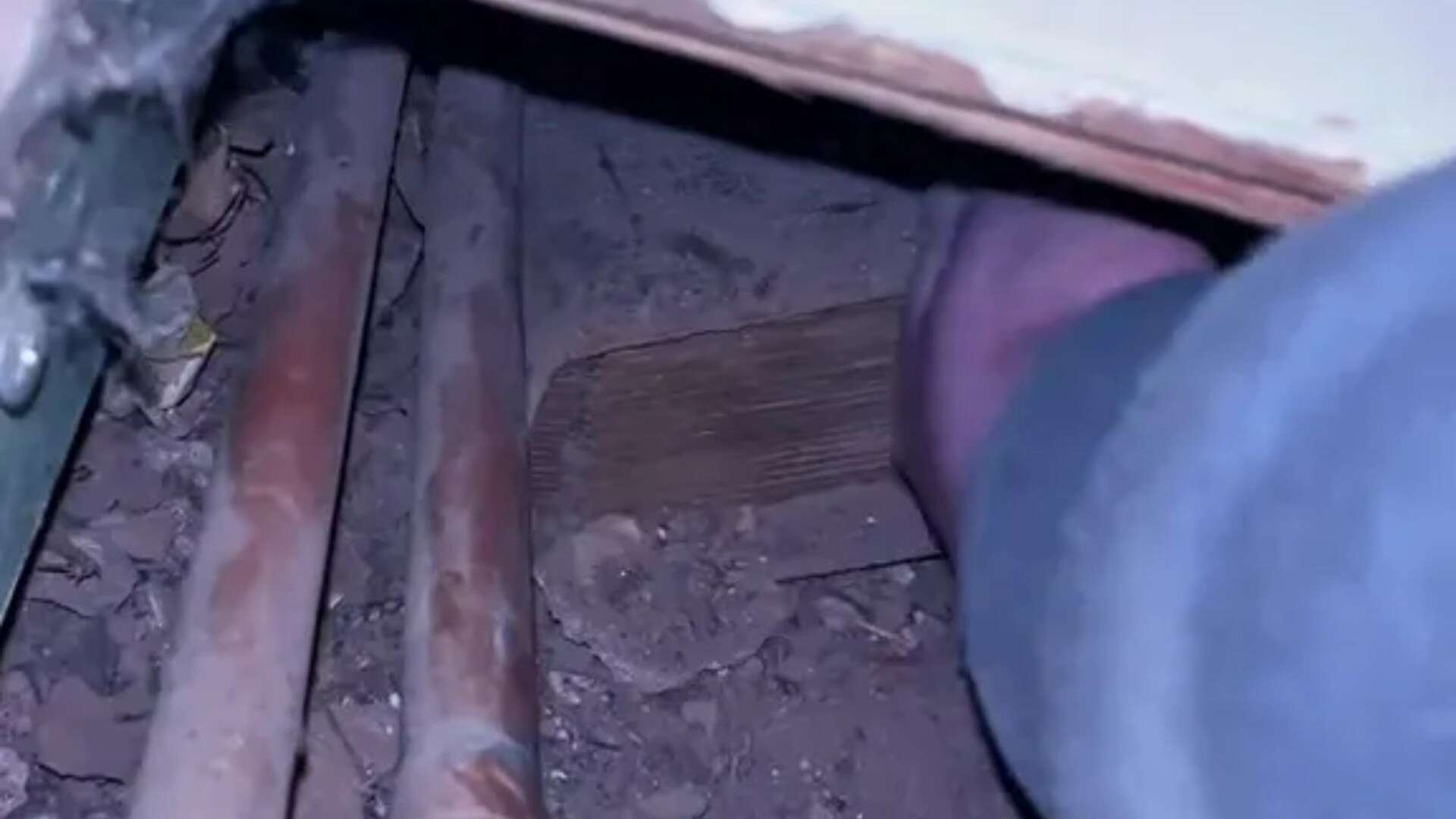 I had a creepy discovery when I looked under the floor in my 250-year-old home