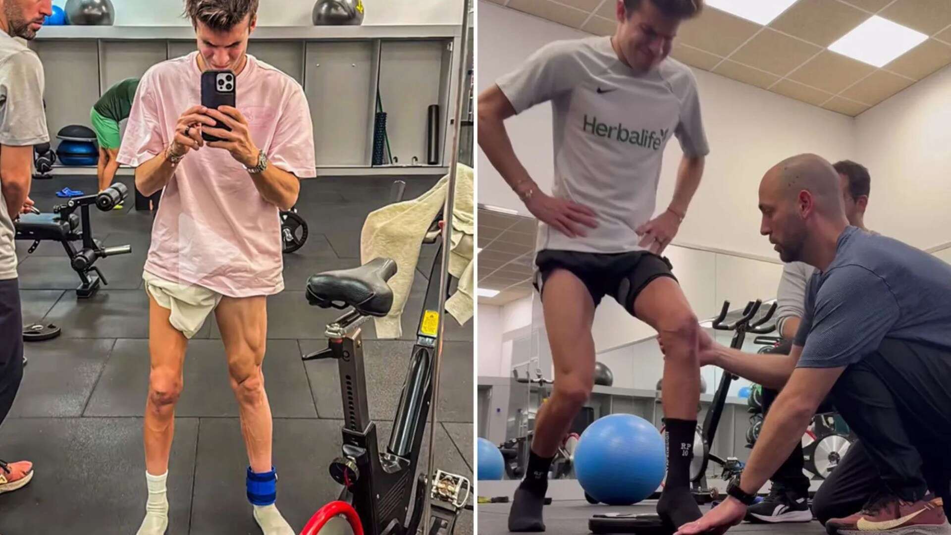 Former Barcelona star shows off his withered leg after devastating ACL injury