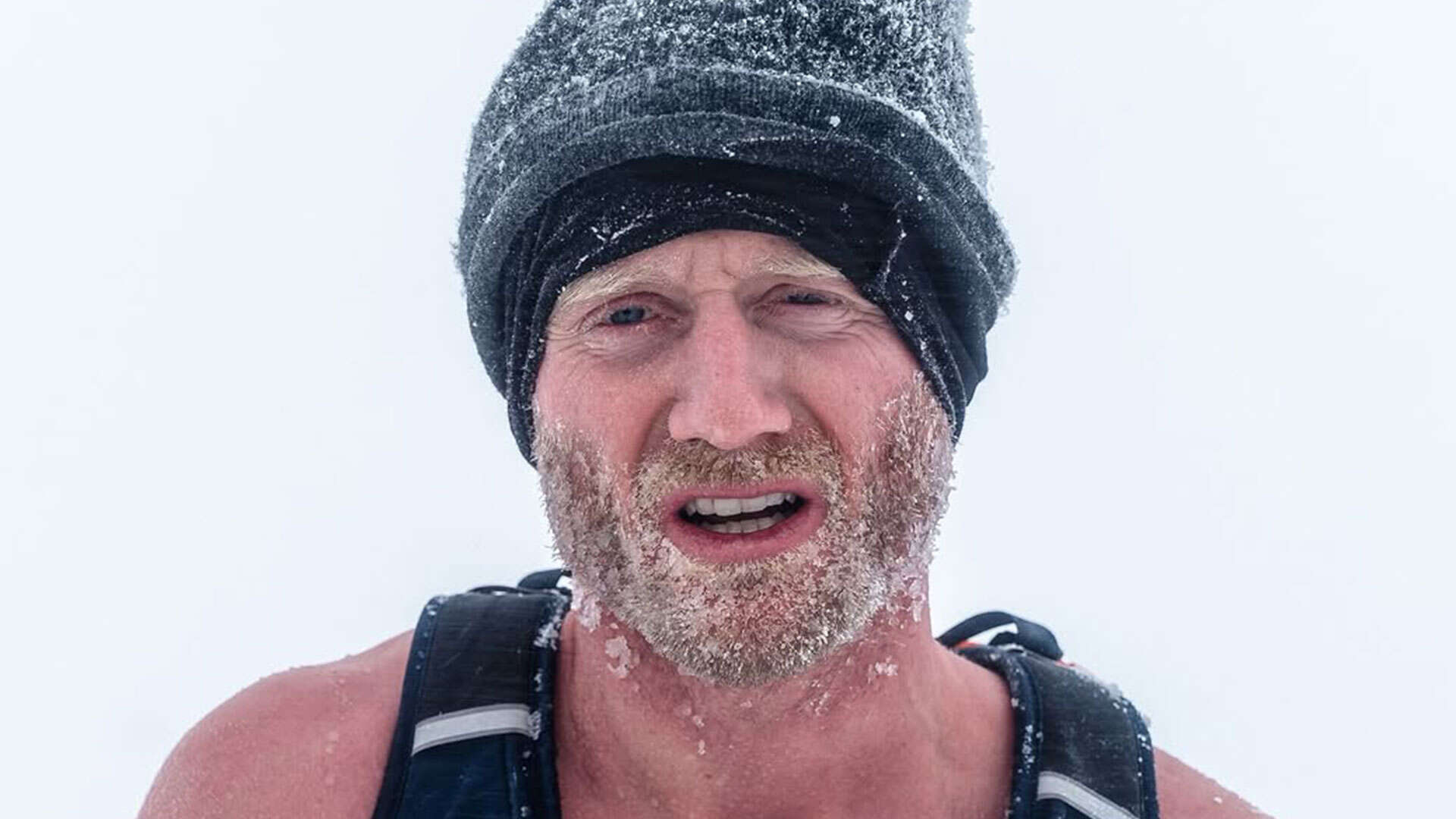 Former Prem star looks unrecognisable topless for insane Iceman challenge