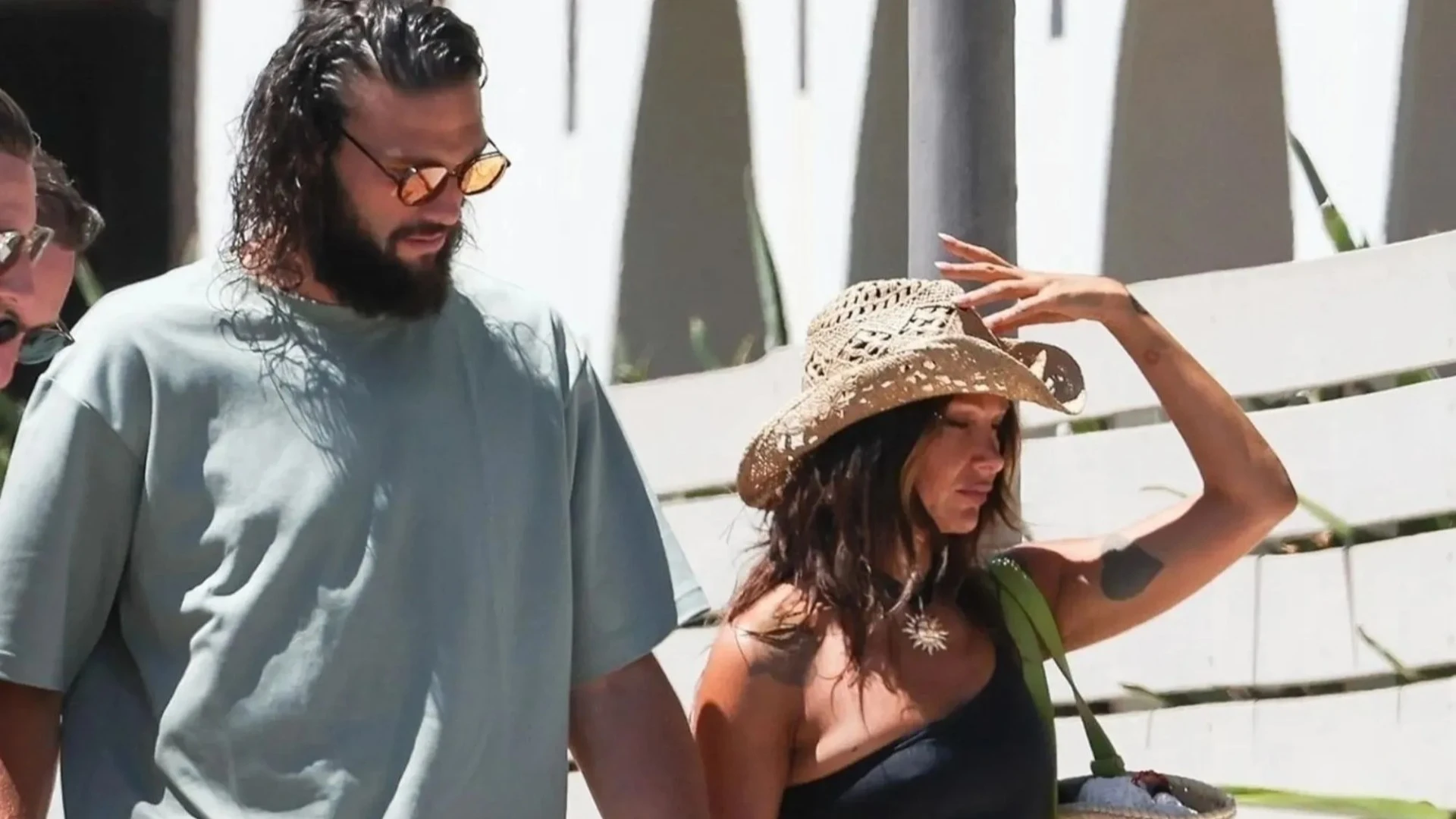 Andy Carroll & Lou Teasdale look loved up as pair walk hand-in-hand in Ibiza