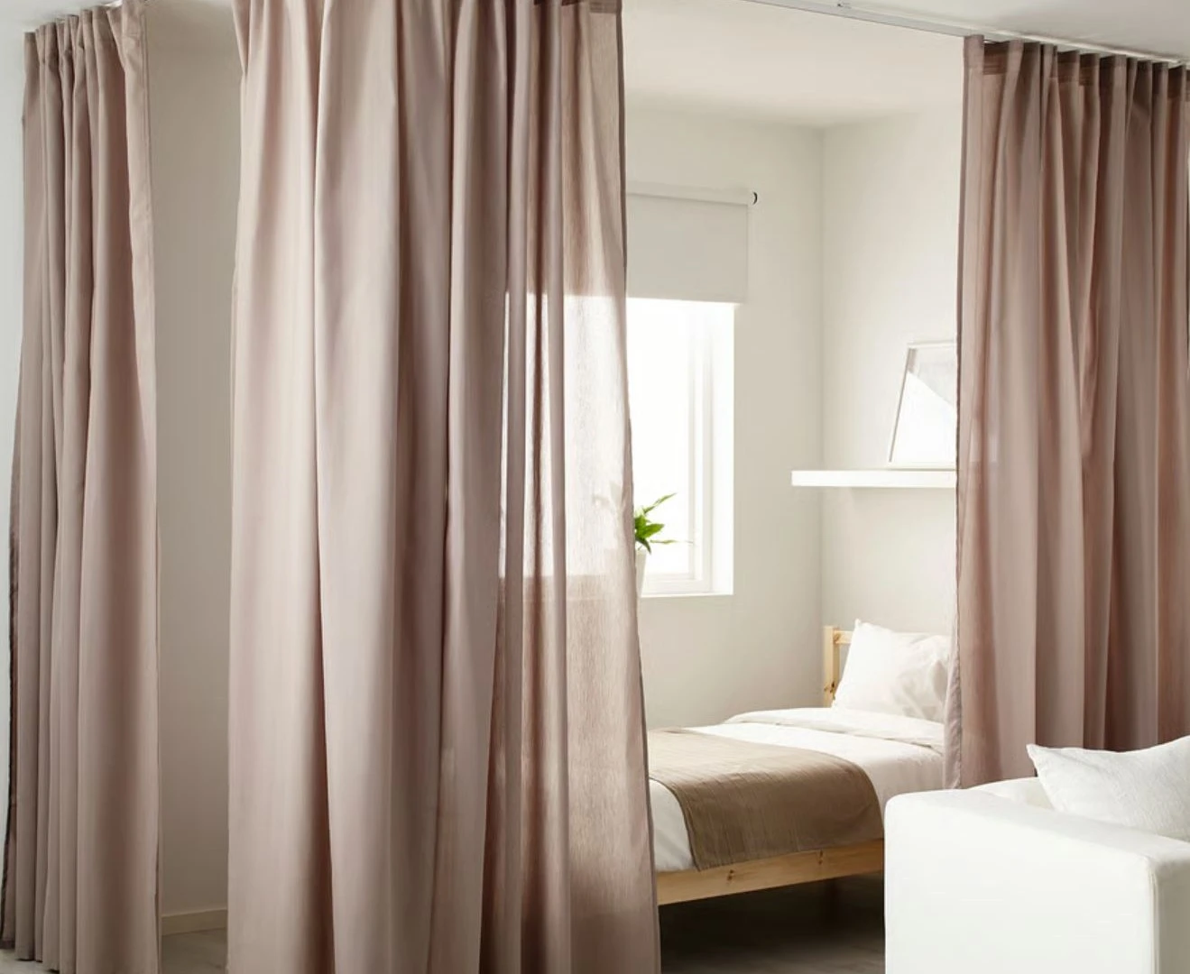 My £3 Ikea buy makes bedroom look like a luxury hotel & it's easy to put up