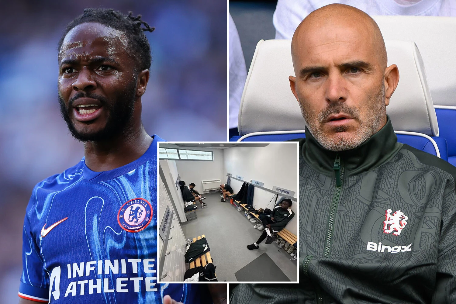Sterling stuck in Chelsea 'bomb squad' eating alone and using separate toilet
