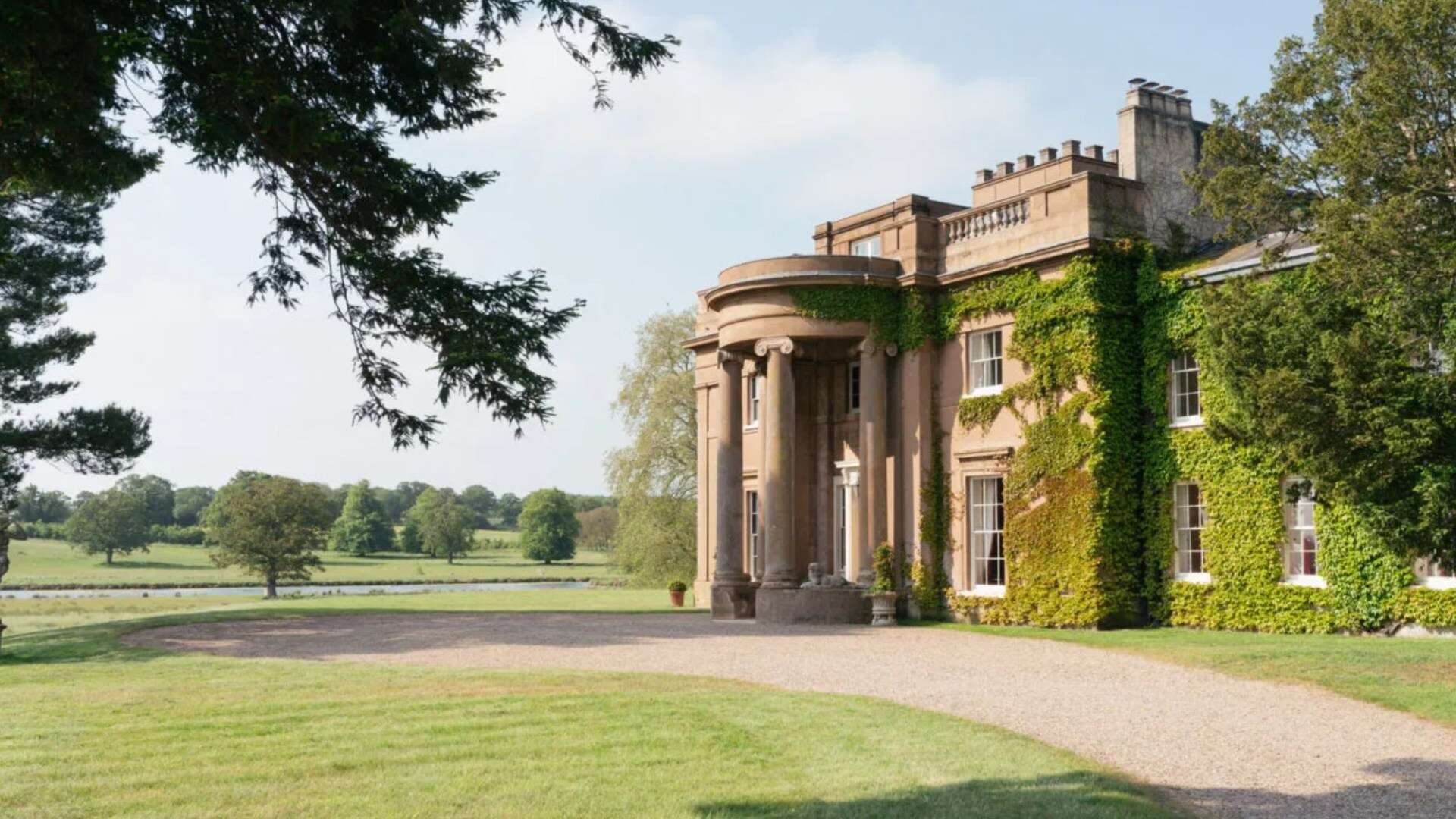 You can stay in your own Bridgerton-like manor with all your mates in the UK