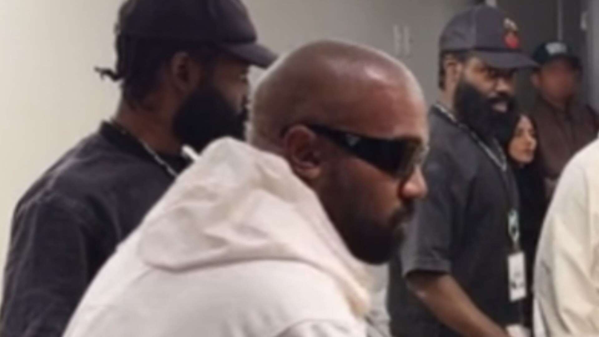 Kim Kardashian and Kanye West reunite backstage at North's Hollywood Bowl gig