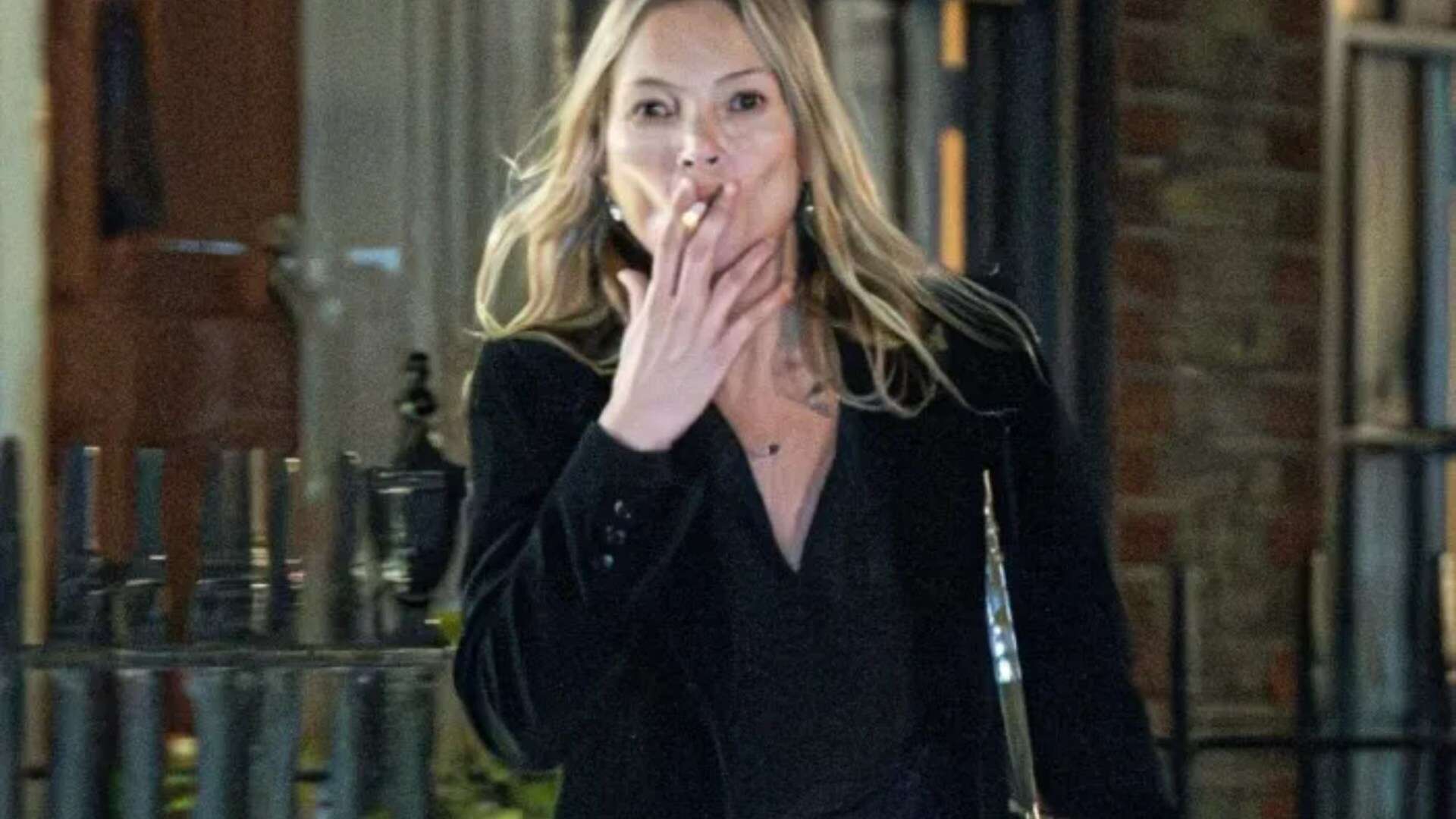 Kate Moss fears as she holds fag & beer in street after 'frantic' video