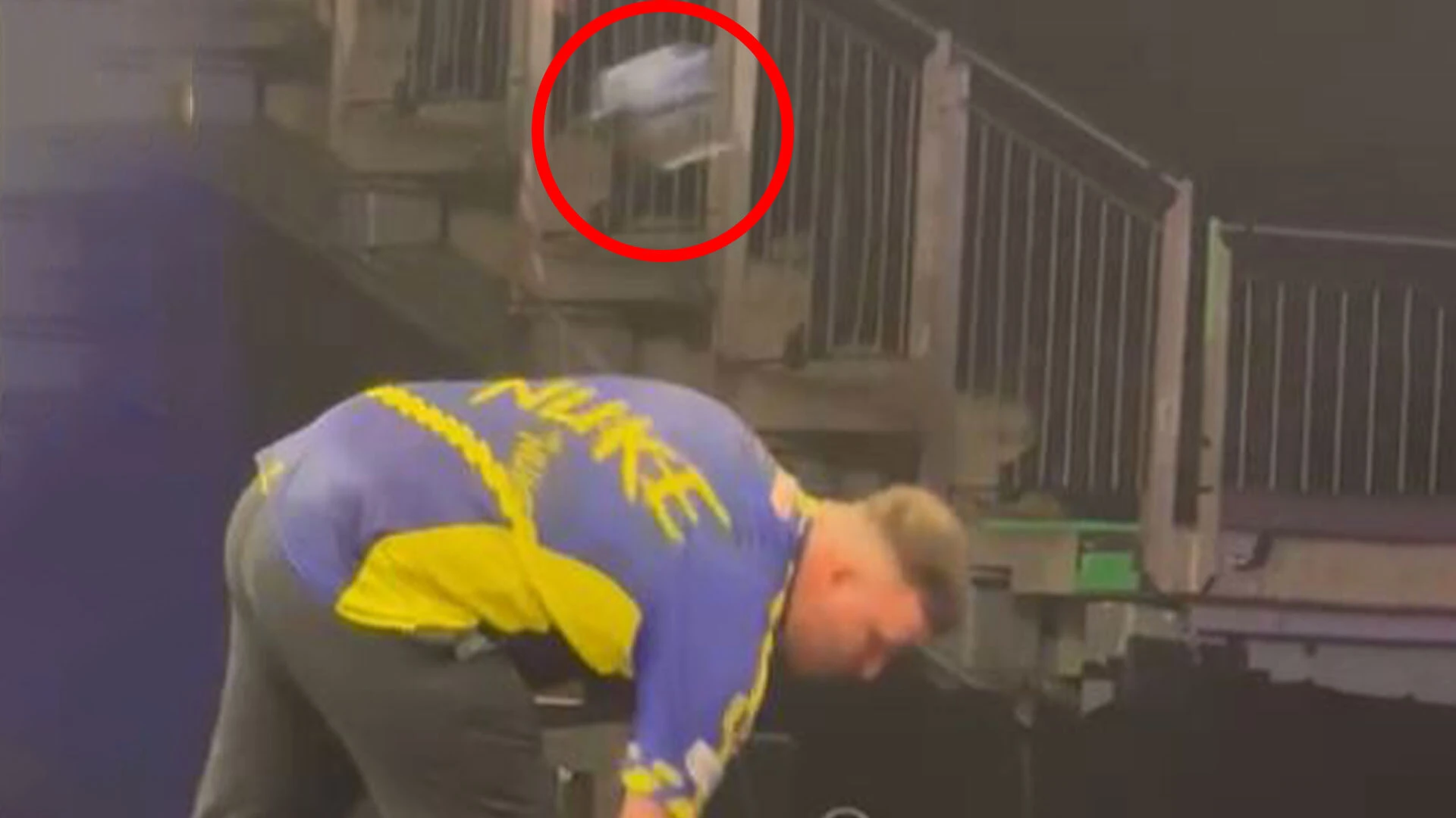 Luke Littler narrowly avoids being hit by object thrown onto O2 stage
