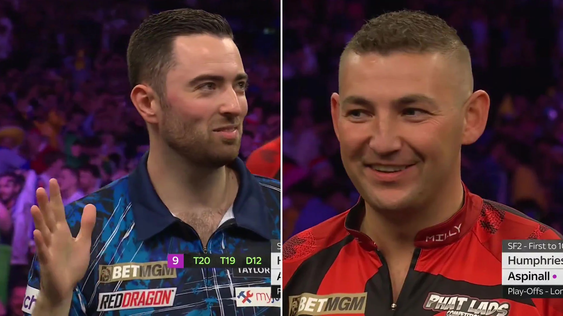Luke Humphries apologises to fans as nine-darter fail leaves even rival laughing