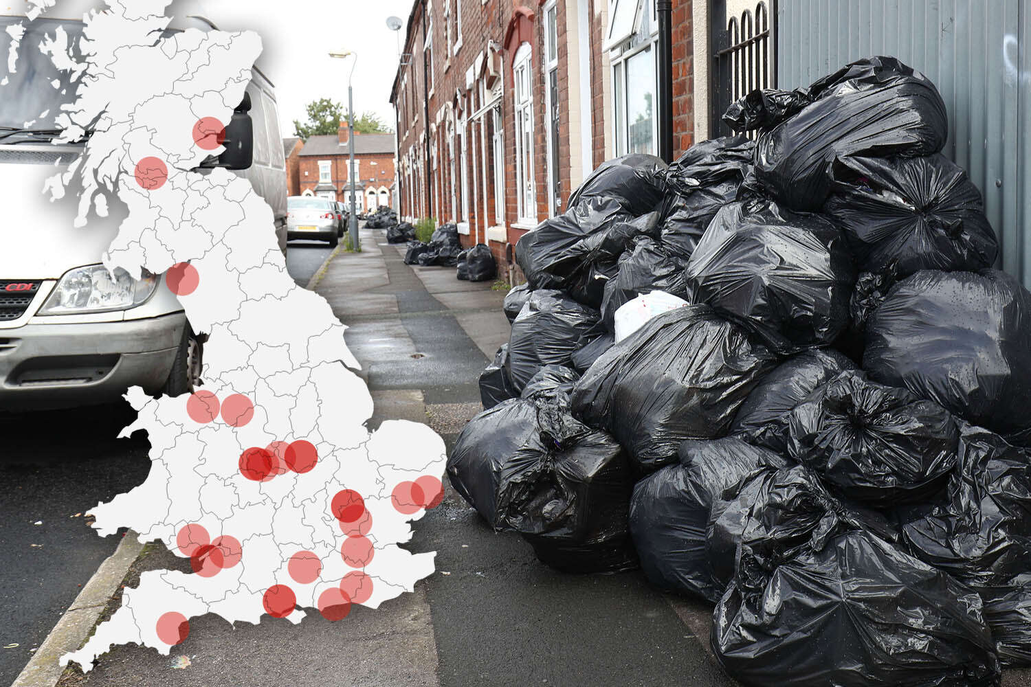 Map reveals councils planning MONTHLY bin collections - will yours be affected?