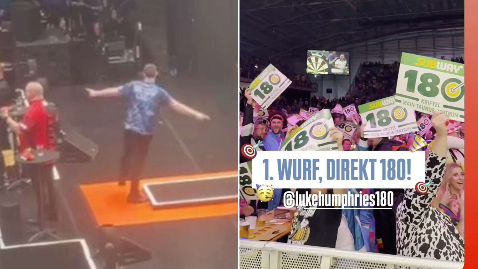 Humphries nails incredible nine-darter to send fans wild with limbs everywhere