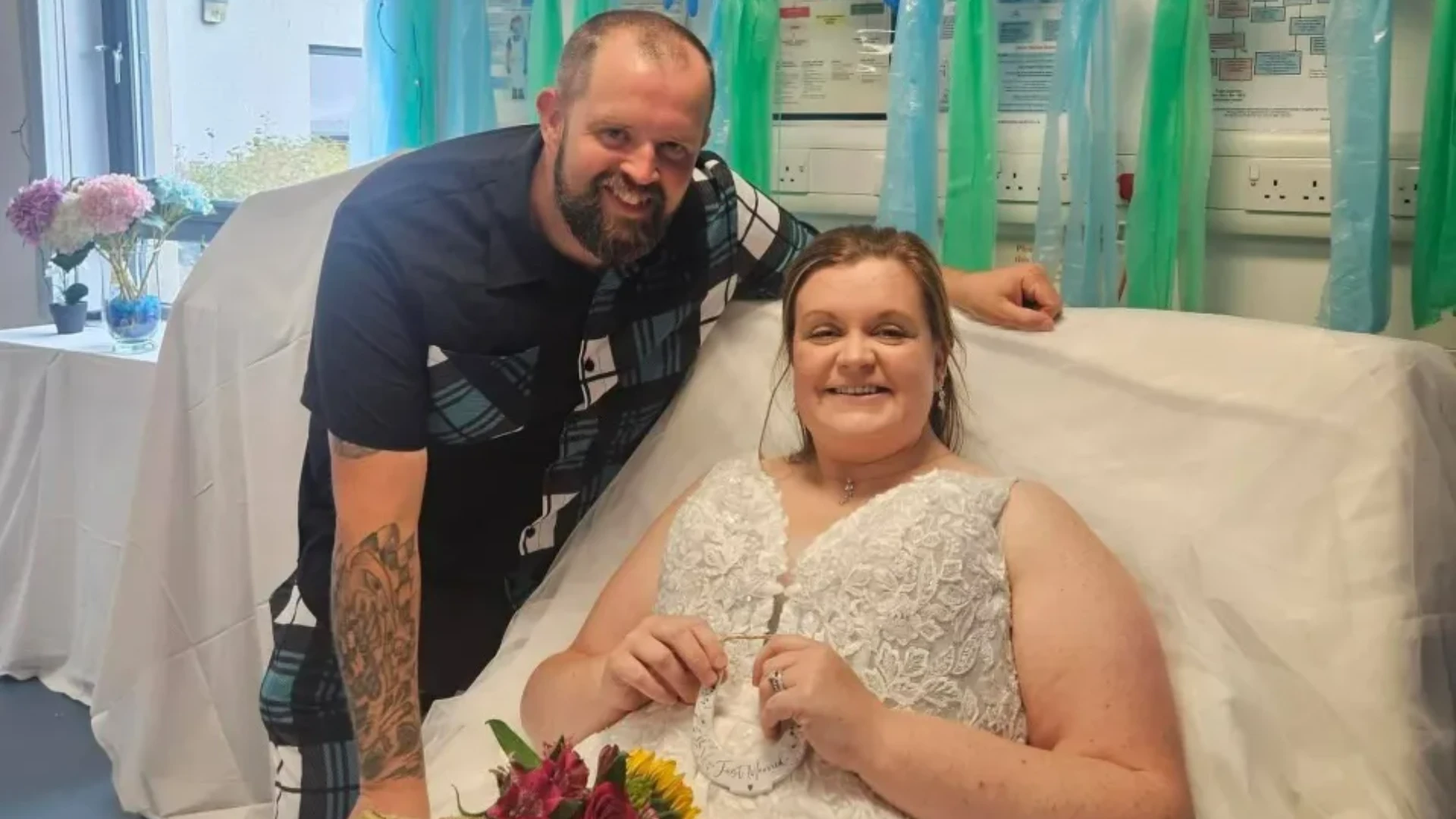 I broke my leg just before my wedding & had to swap castle for hospital 'I Do'
