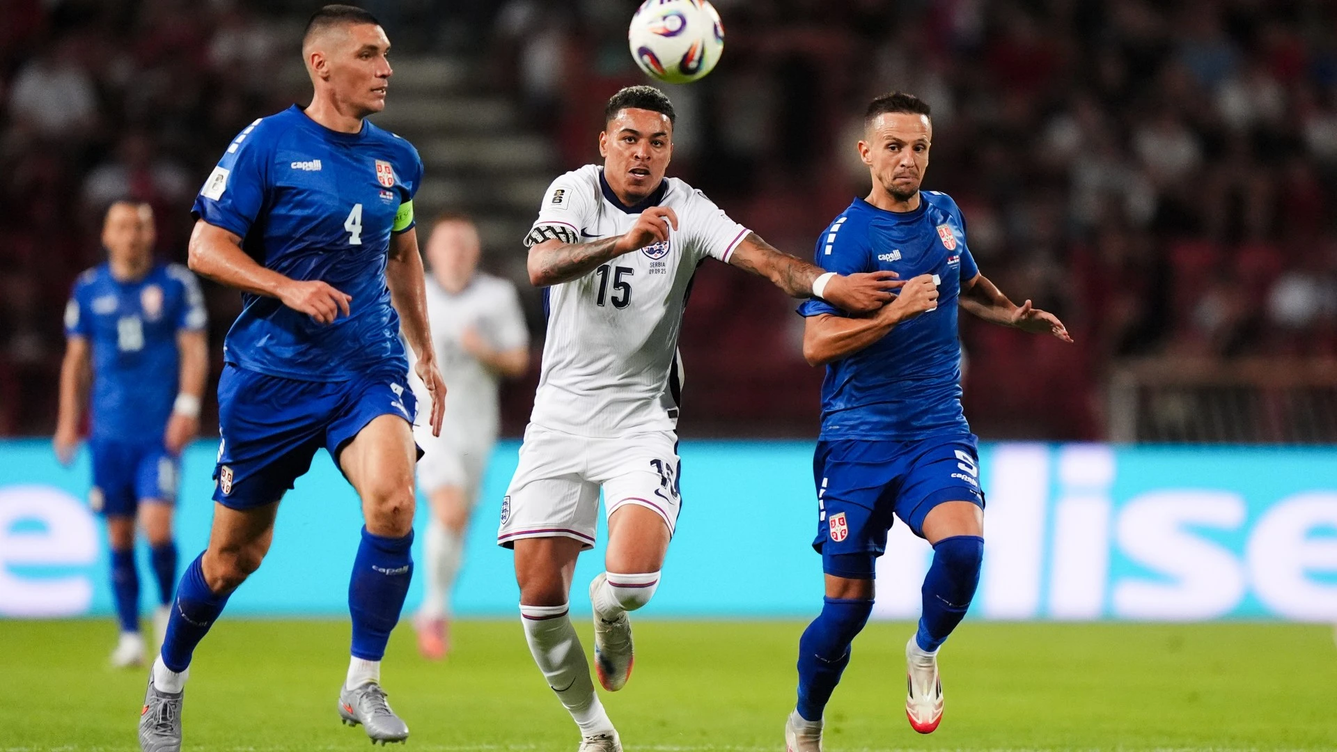 Premier League star gets budget flight home from England's win over Serbia