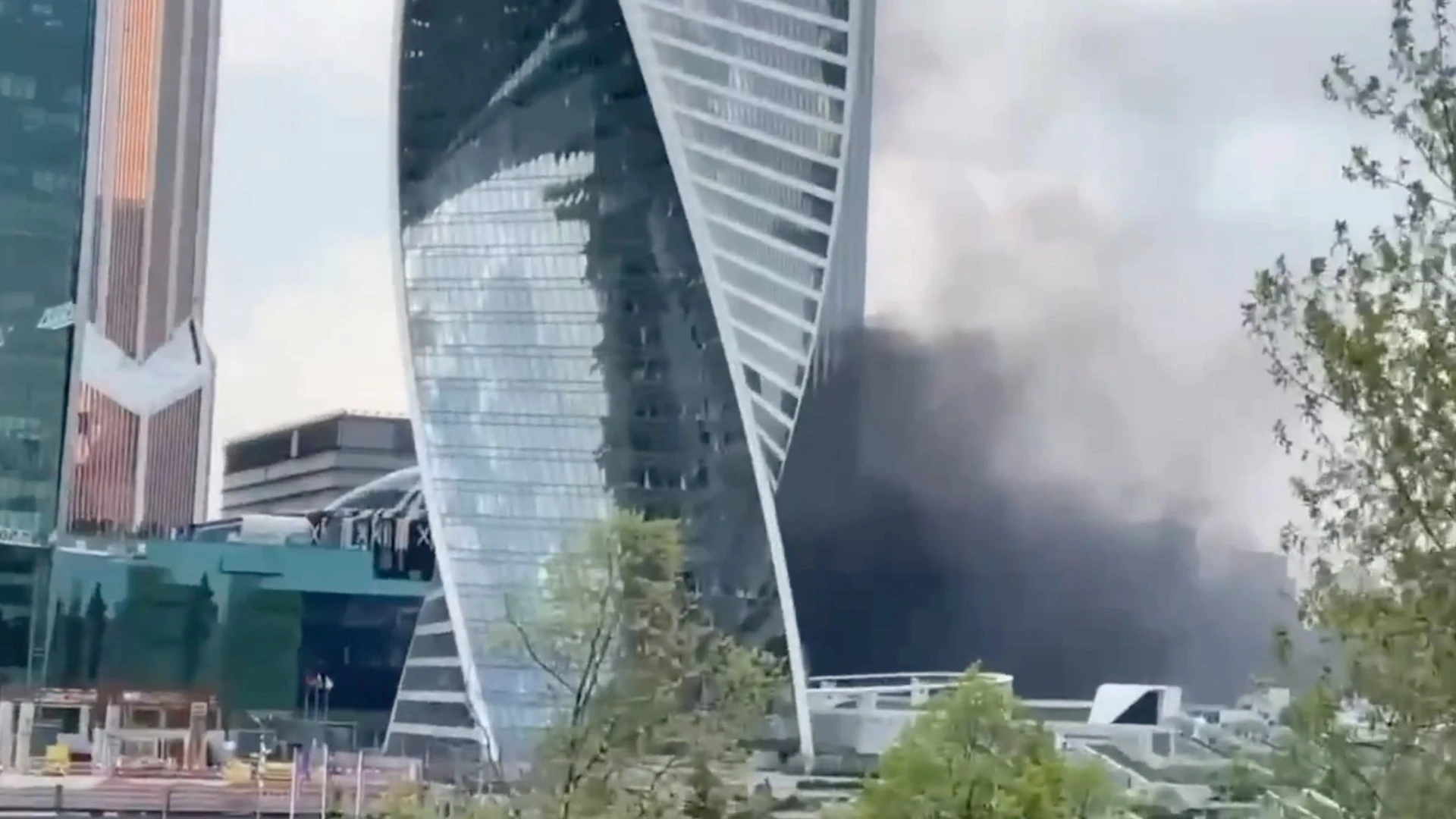 ‘Car explodes’ at Moscow shopping centre as three blasts rock city centre