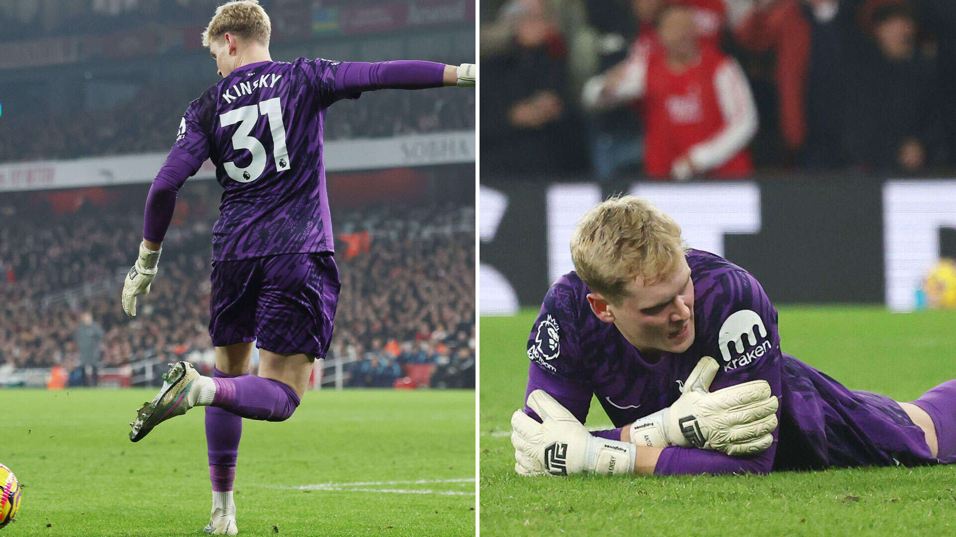 Keeper Kinsky gets rude awakening for Spurs against Arsenal after making history