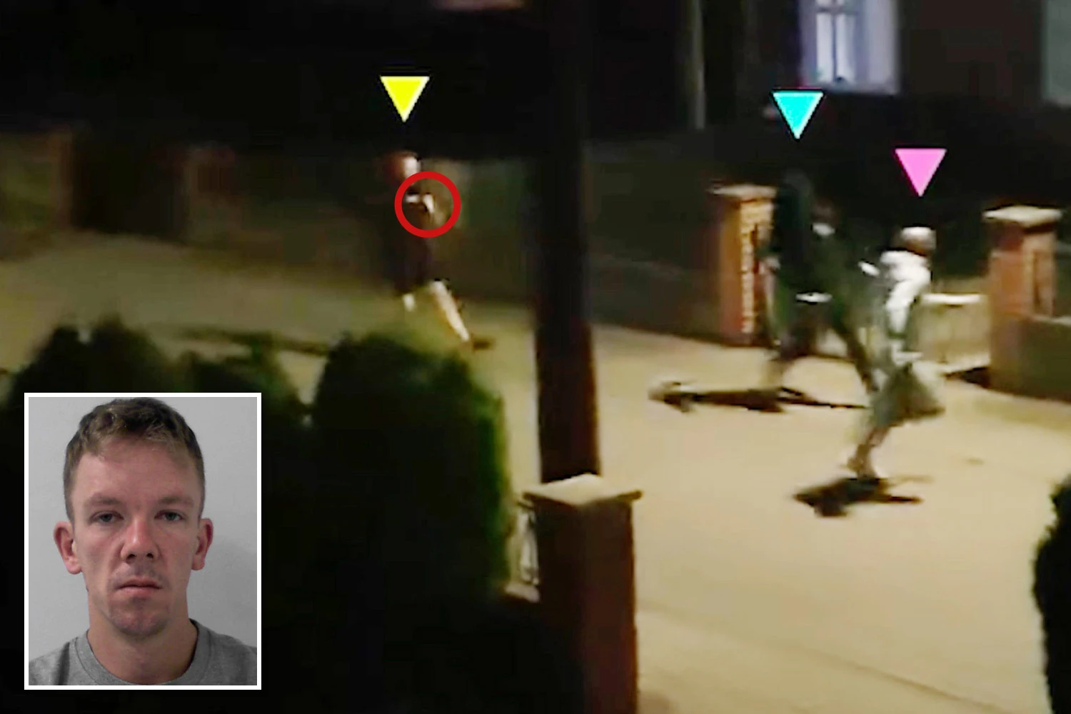 Chilling moment murder victim runs from knife thug before collapsing in alley