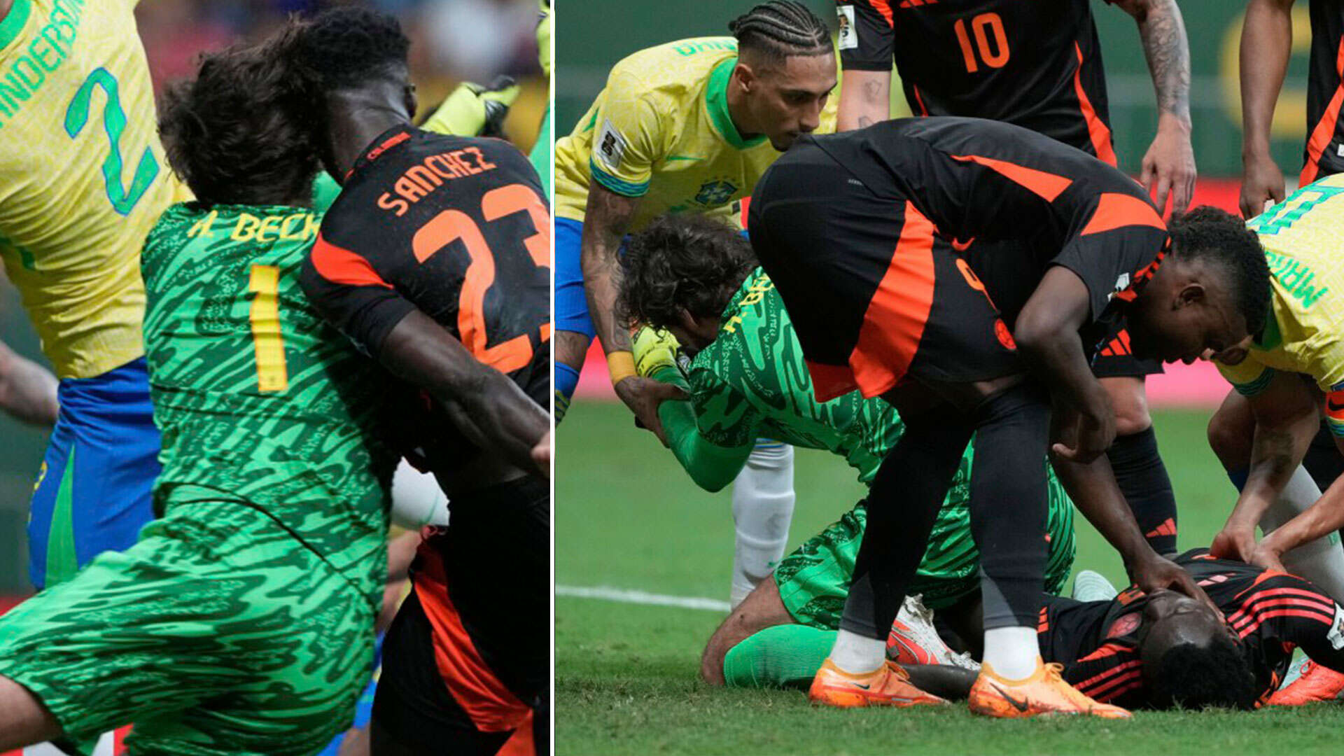 Alisson crumples with horror head injury in sickening clash with ex-Prem star