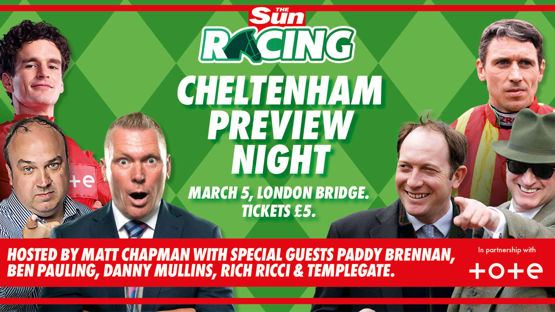 Get your tickets to Sun Racing's brilliant Cheltenham Festival preview night