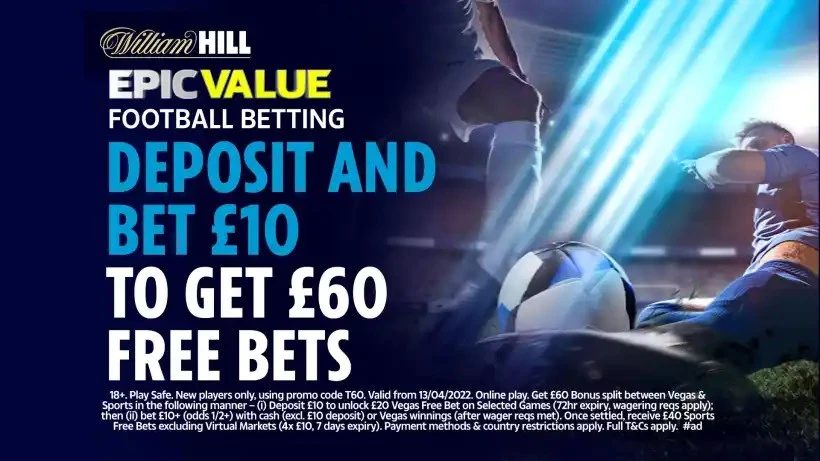 Chelsea v Djurgarden: Get £60 in football free bets & bonuses with William Hill