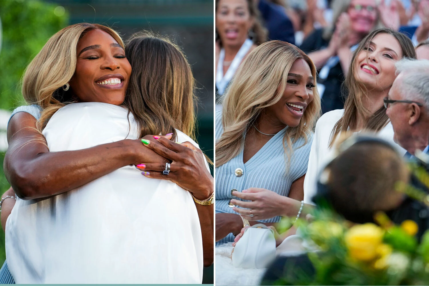 Touching moment Williams inducts arch rival Sharapova into tennis Hall of Fame